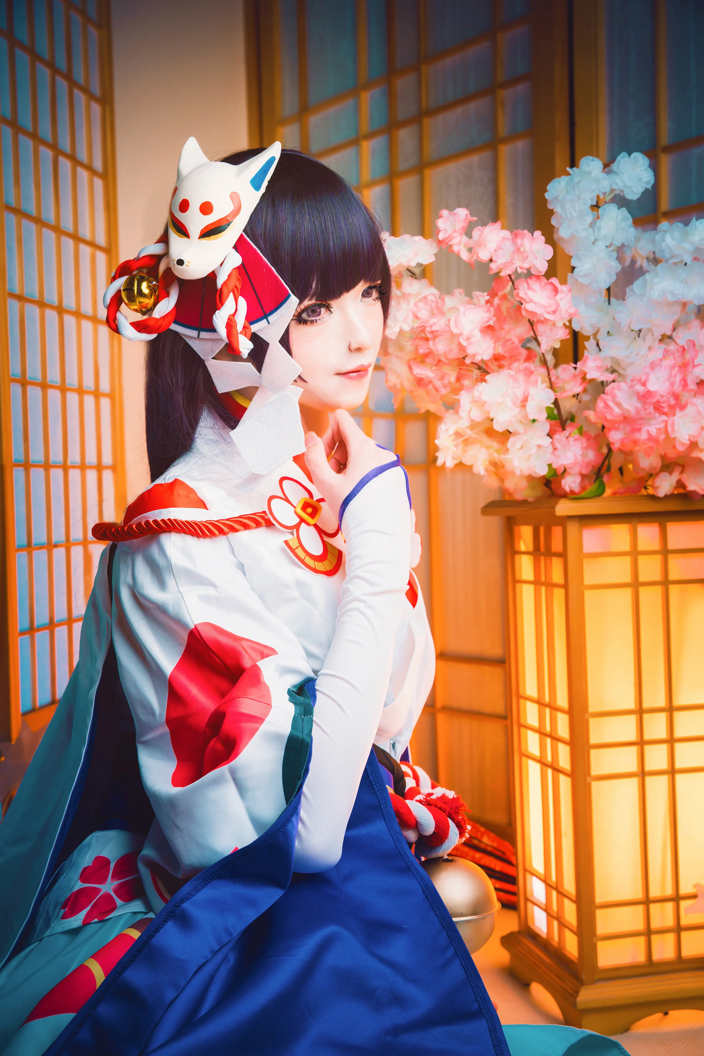 阴阳师雪女月见之樱COS写真