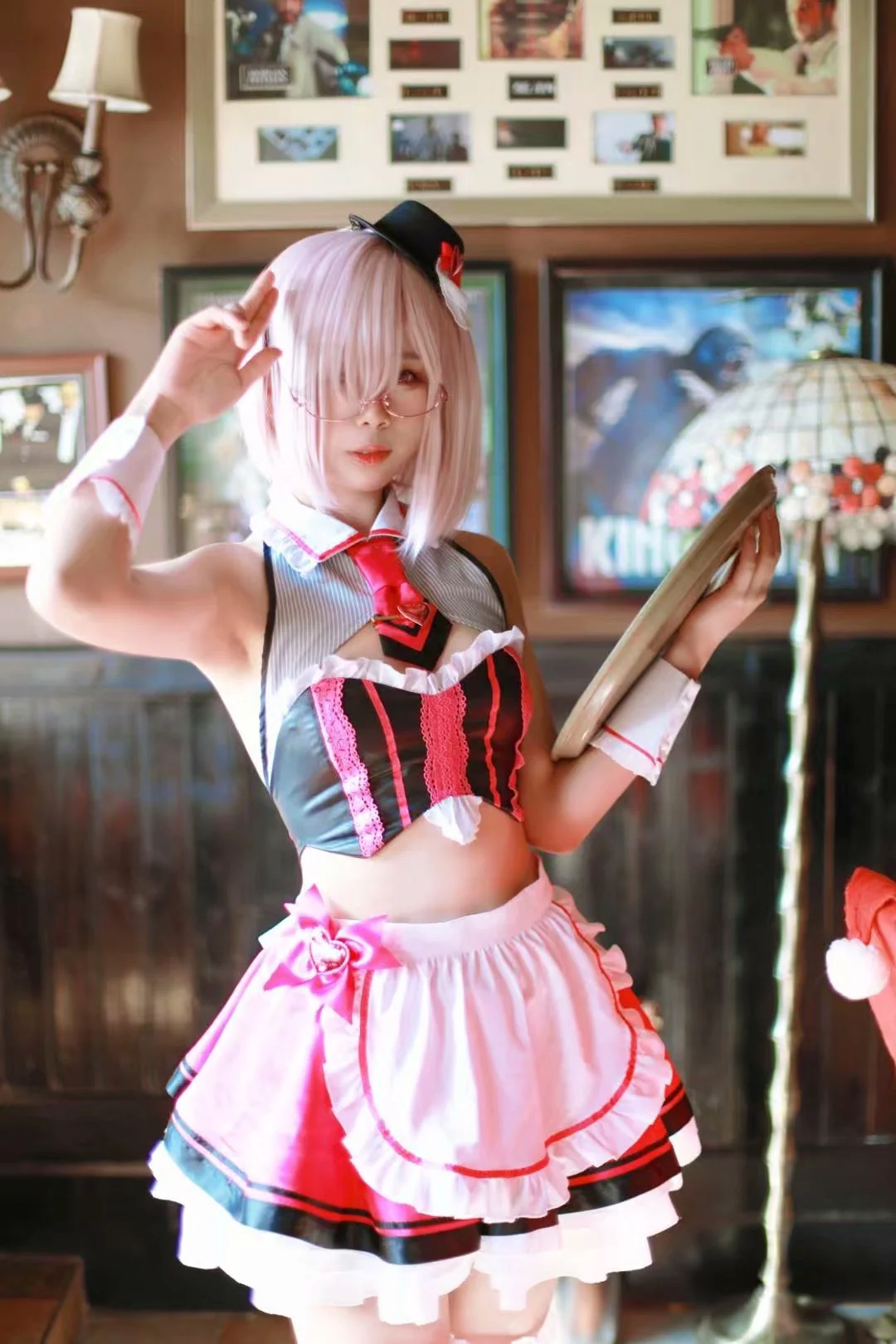 Fate/GrandOrder 玛修 情人节女仆COS写真