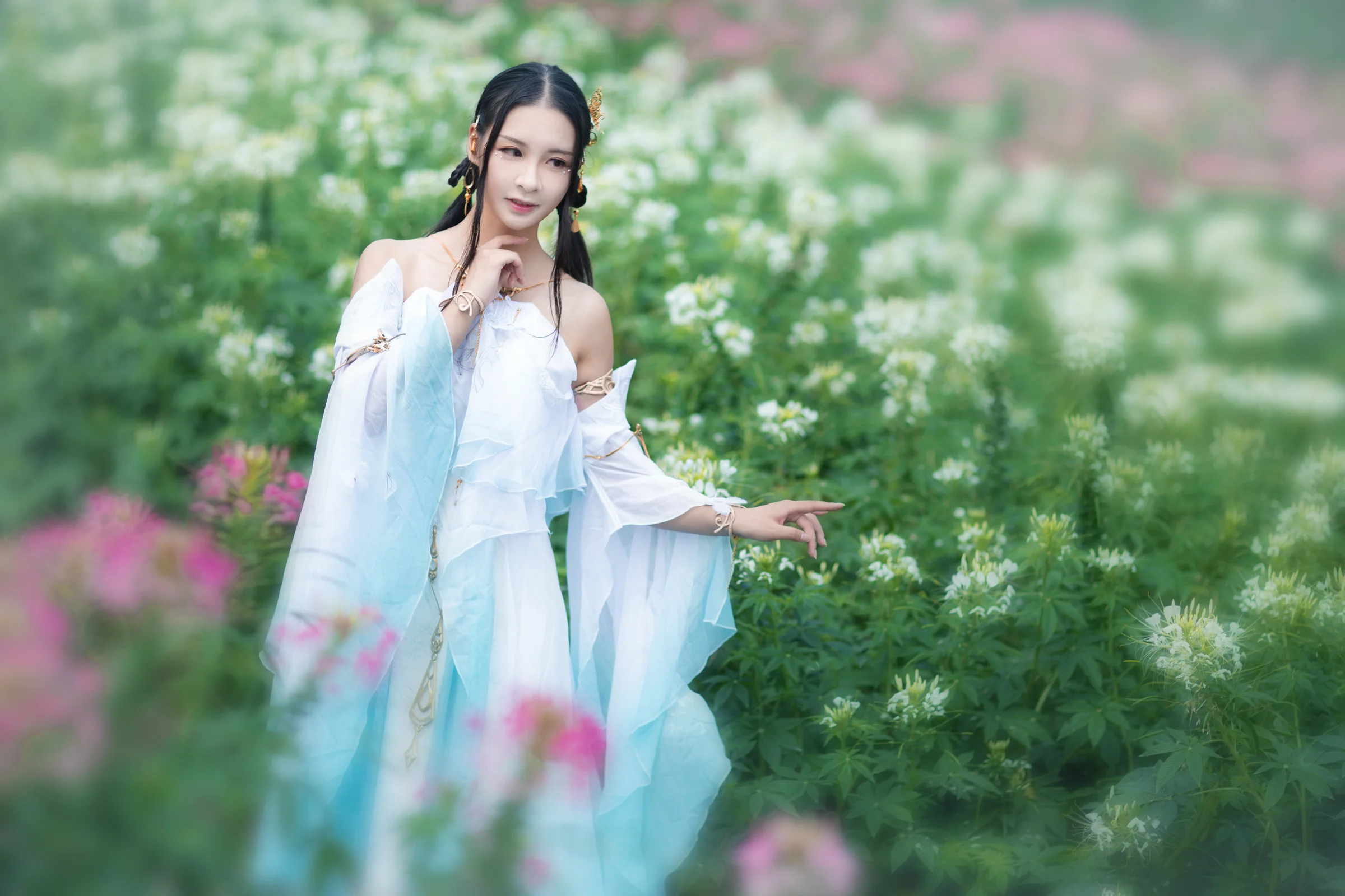 【COS写真正片/瑶音】逆水寒·清露瑶兰