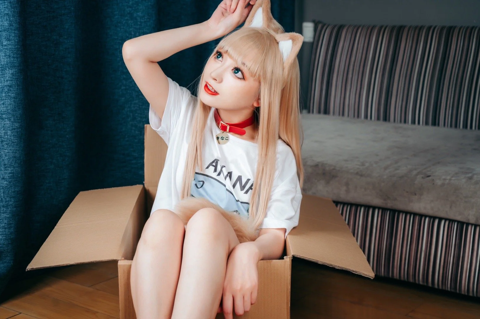 黄豆粉猫娘COS写真