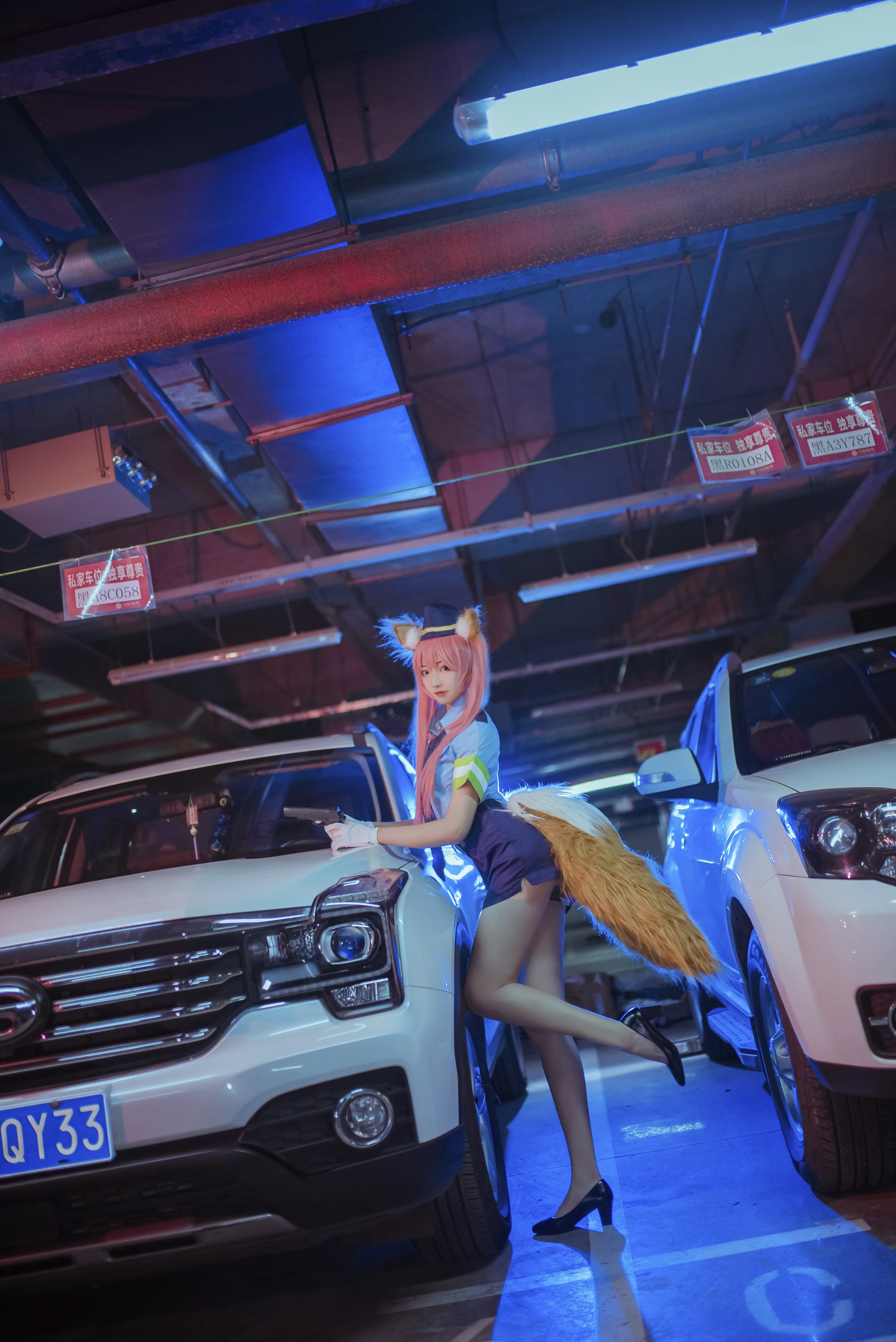 玉藻前女警COS写真