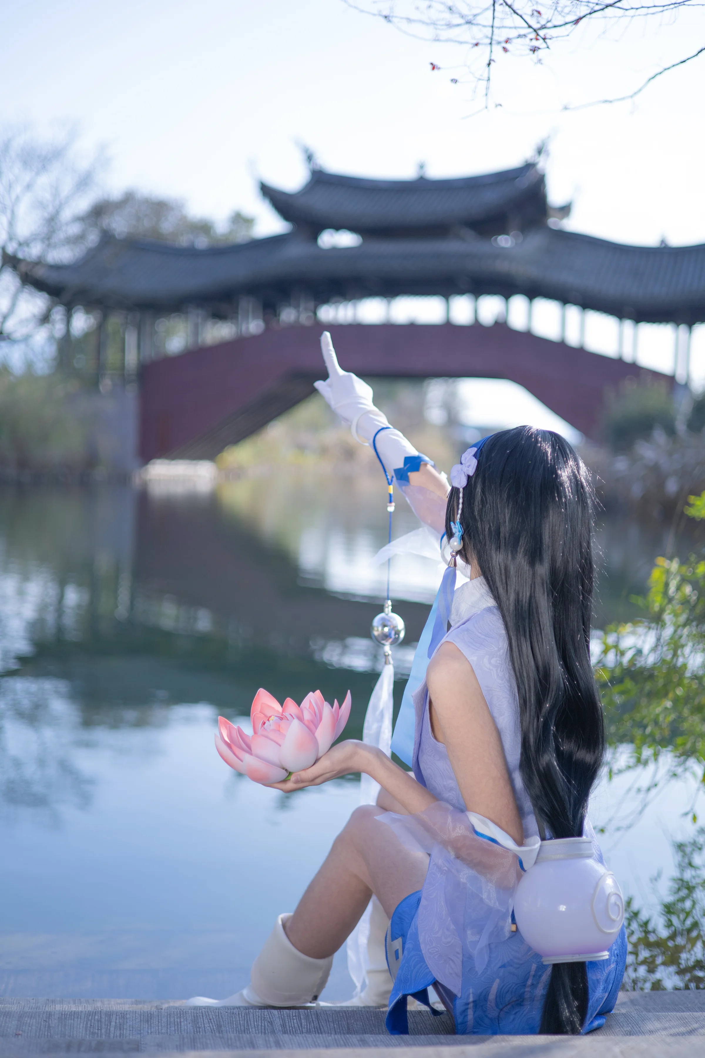 《王者荣耀》西施COS写真，少女怎么会拒绝珍贵的宝藏呢