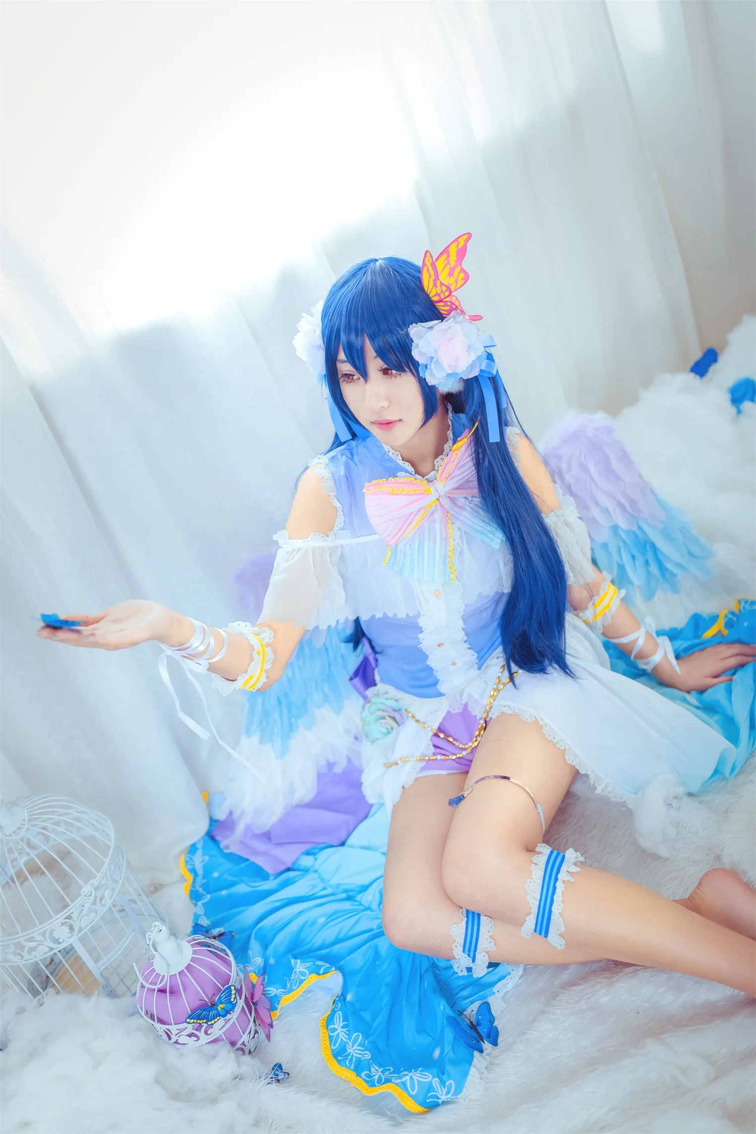 lovelive白色情人节 园田海未COS写真