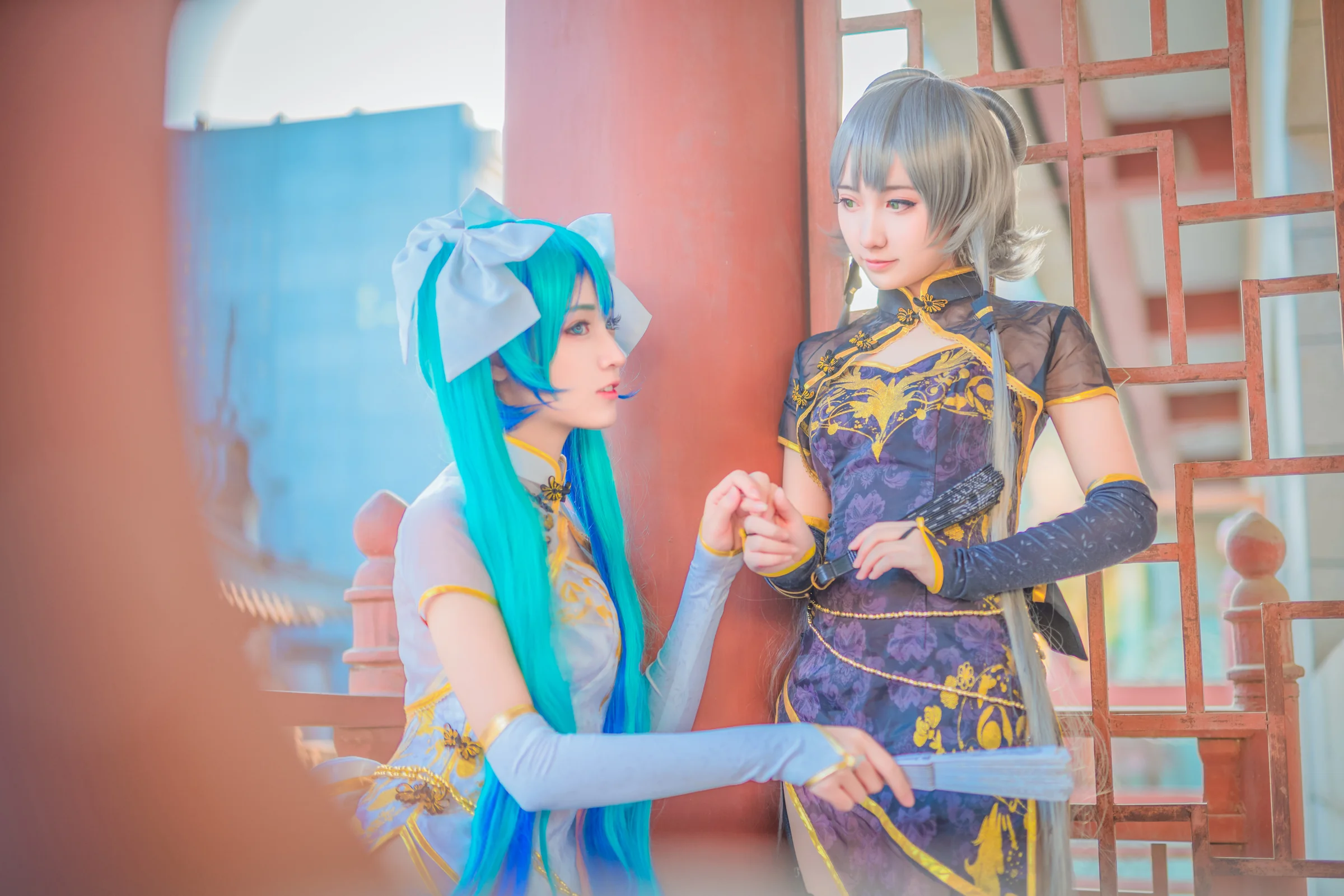 金丝雀洛天依&miku COS写真