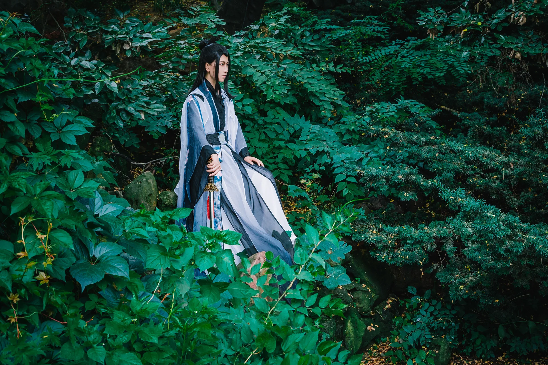 墨竹拟人COS写真