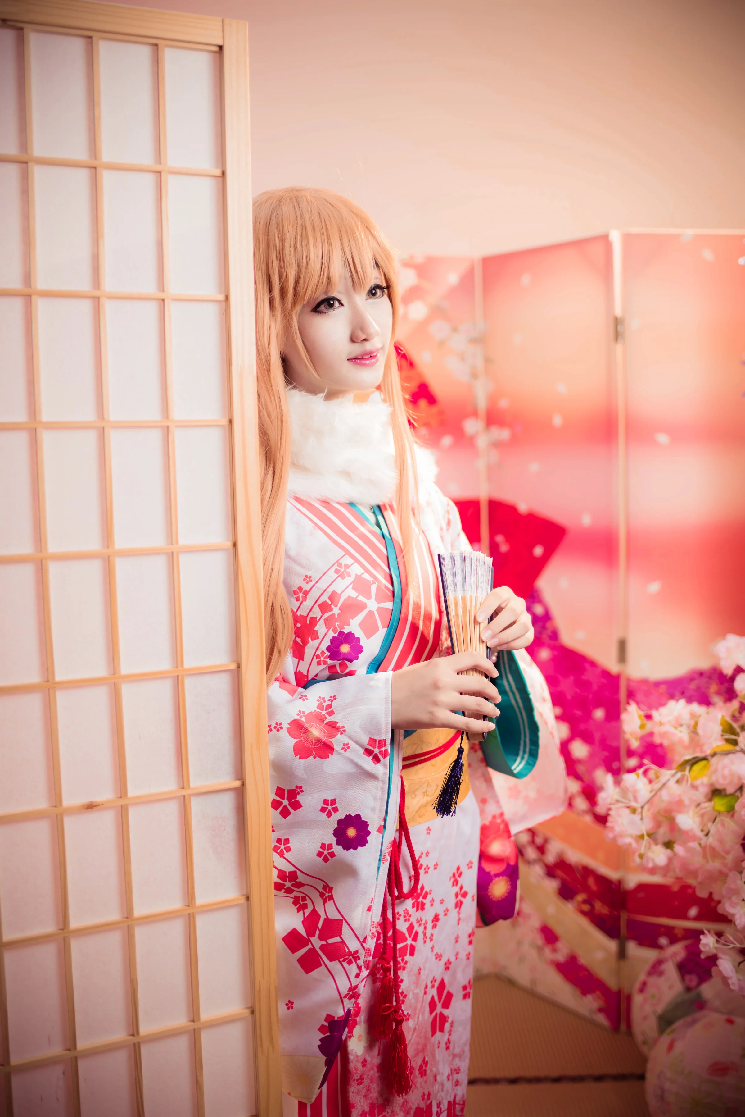 刀剑神域亚丝娜和服COS写真