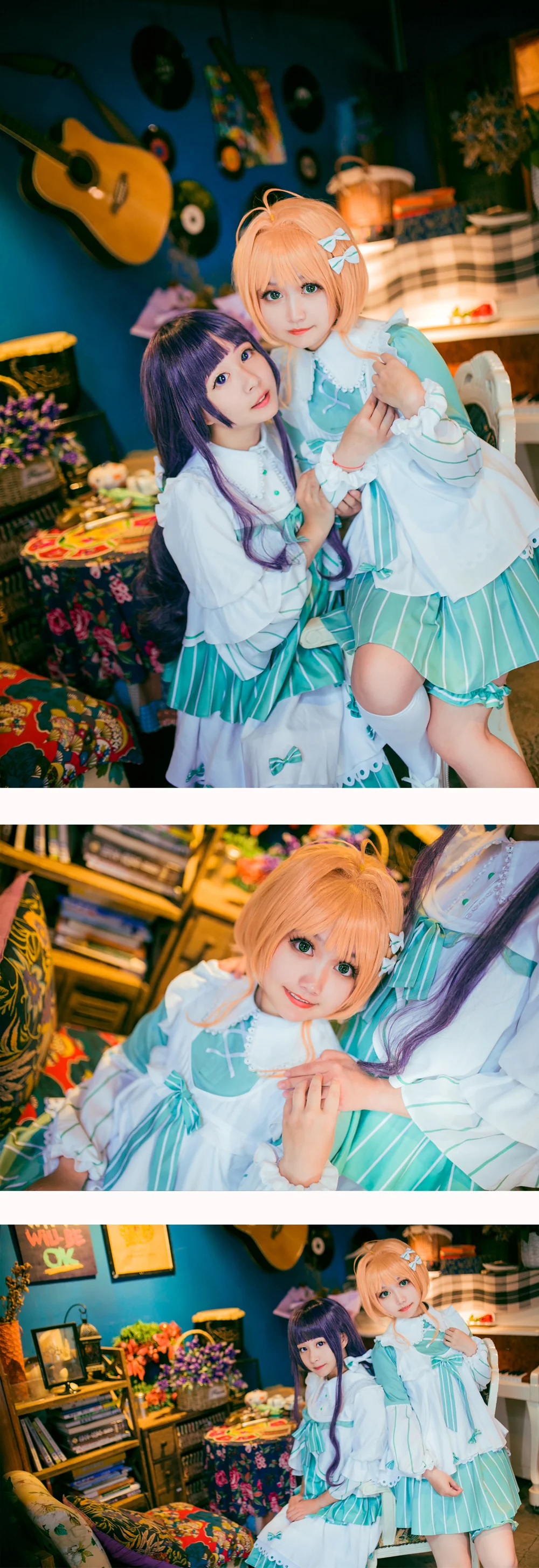 魔卡少女樱 抹茶白曲奇同人COS写真
