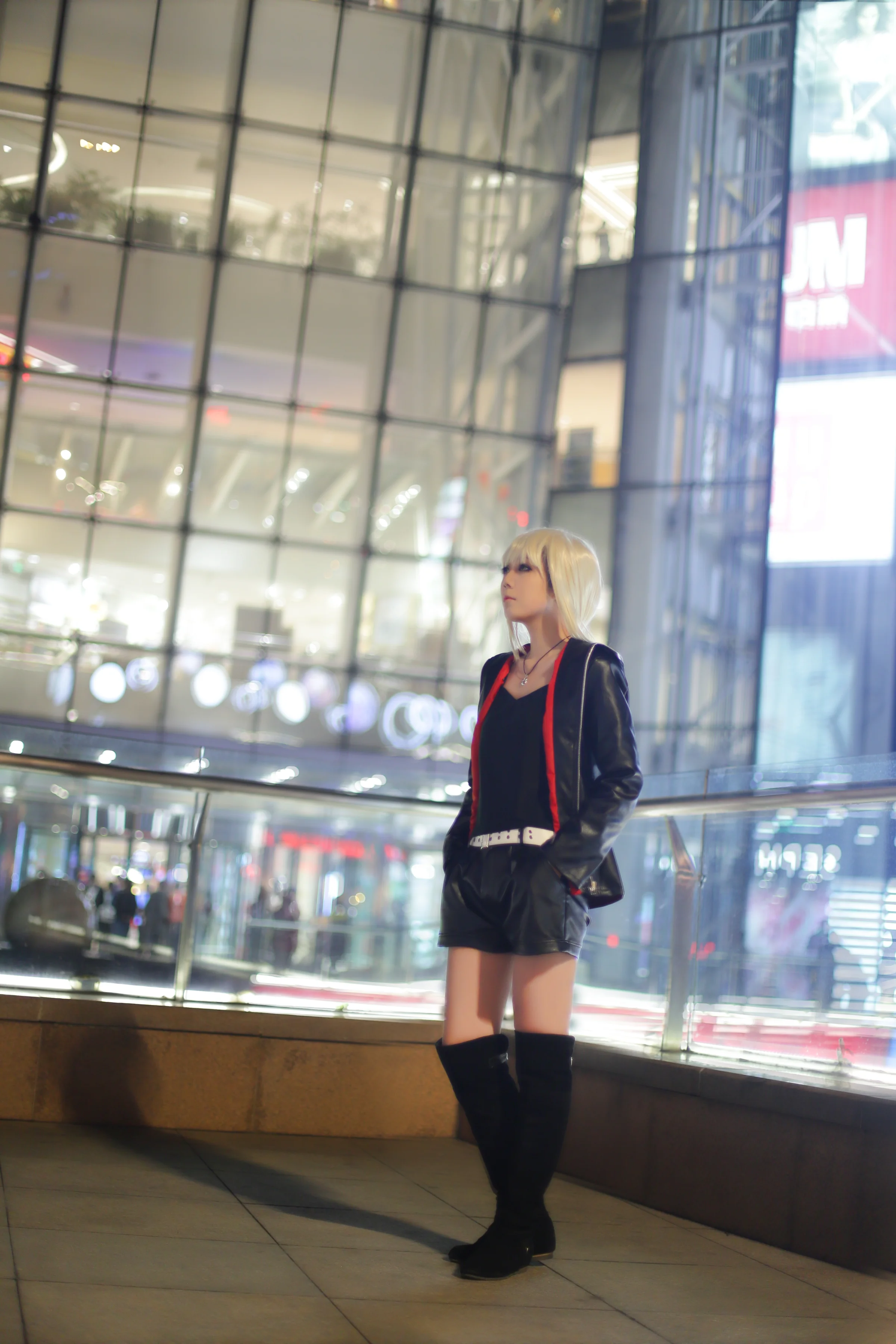 fgo 新宿黑saber COS写真