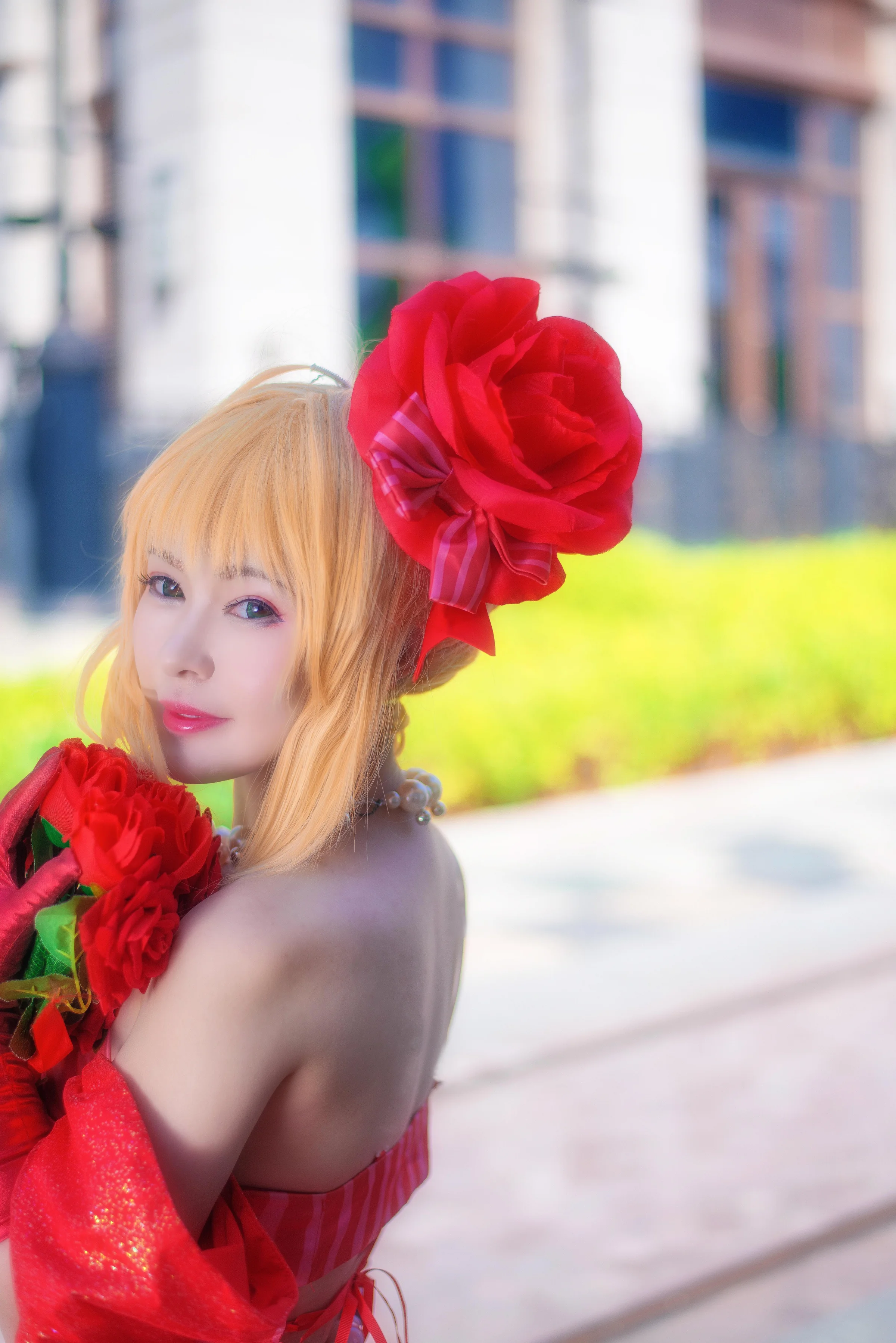 Fate/EXTRA 尼禄偶像皇帝手办ver COS写真