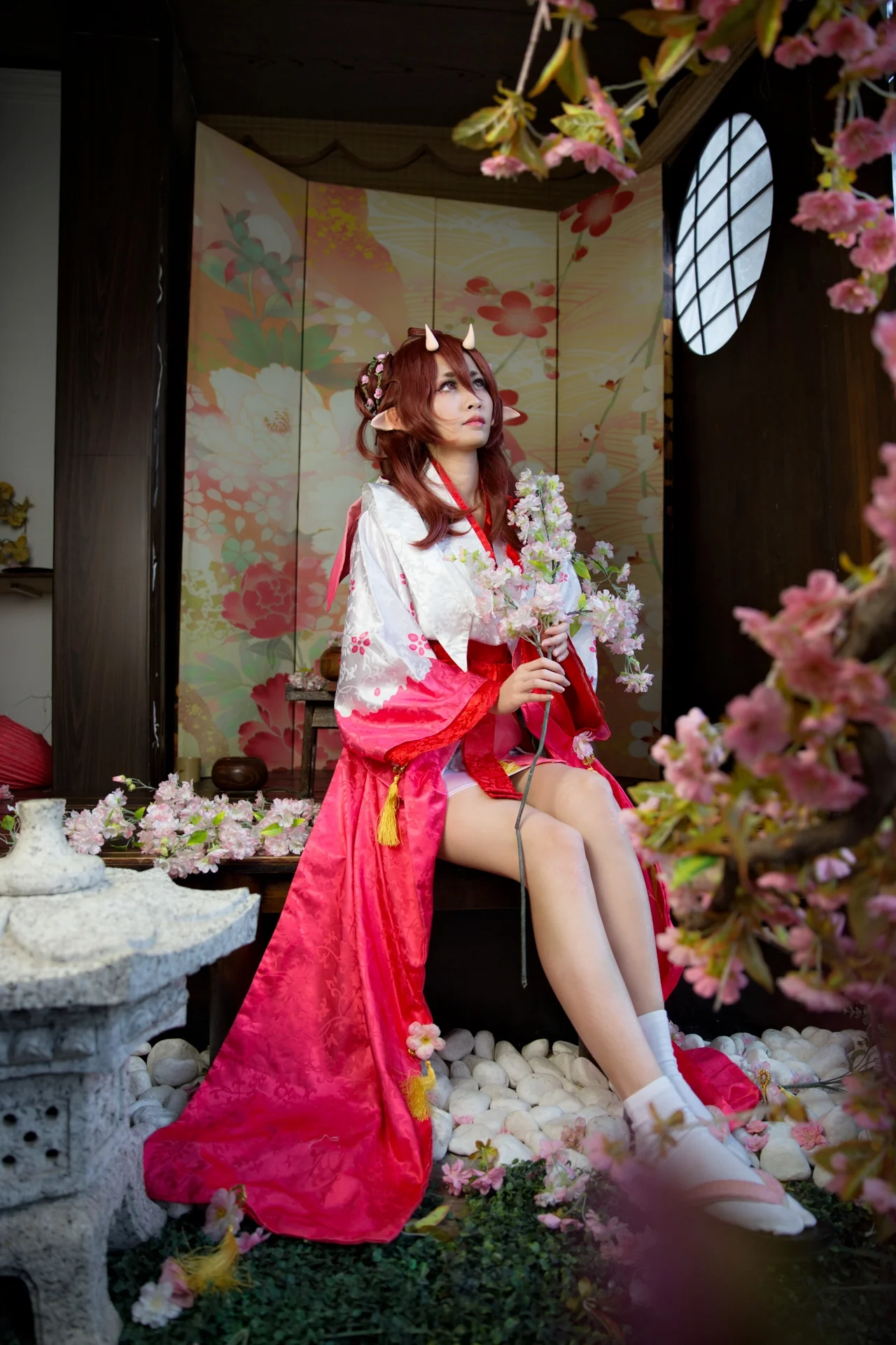 阴阳师桃花妖COS写真
