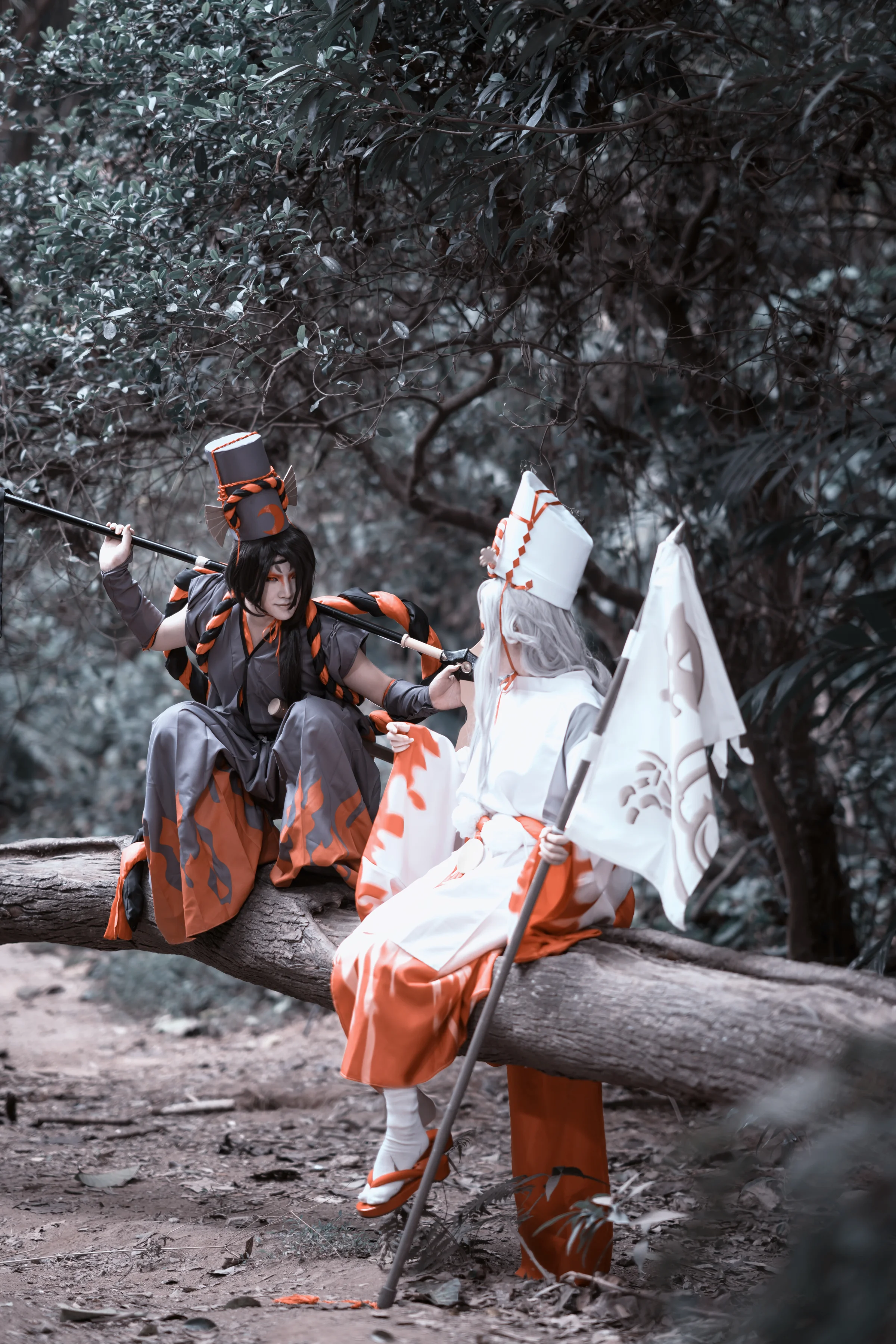 阴阳师鬼使黑白COS写真