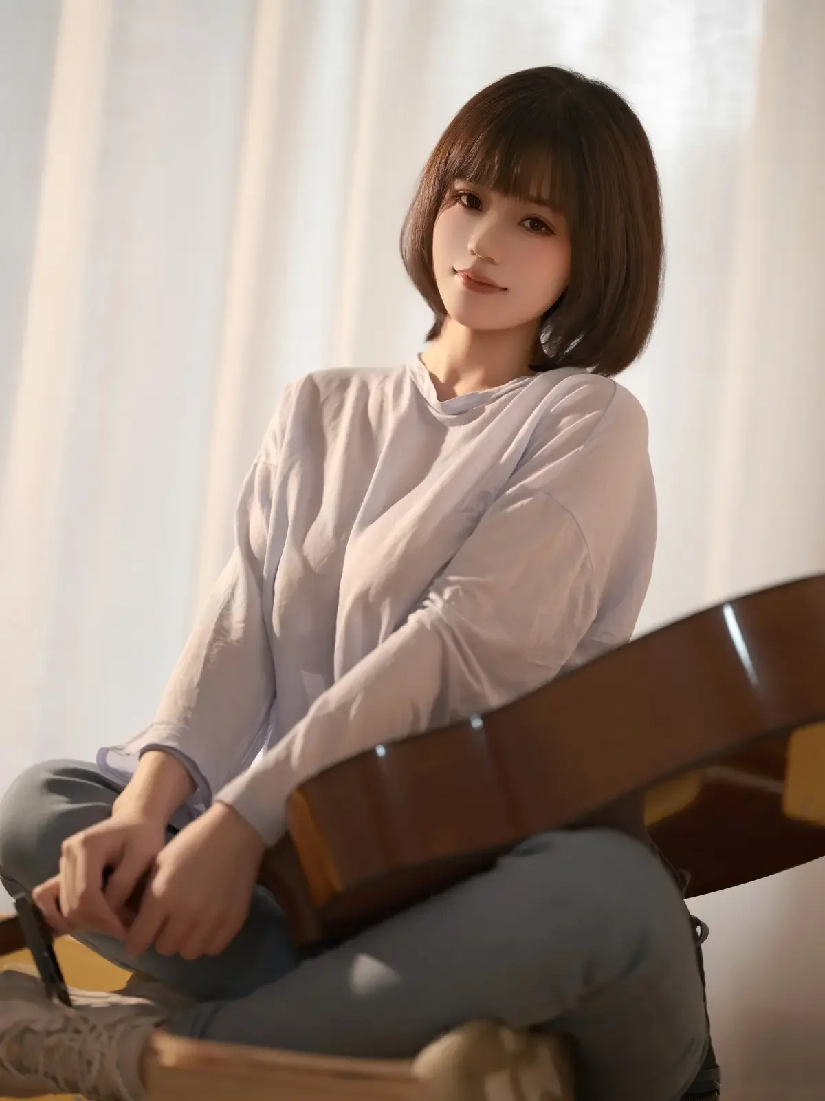 小仓千代w – 吉他少女【20P】｜高清图片集