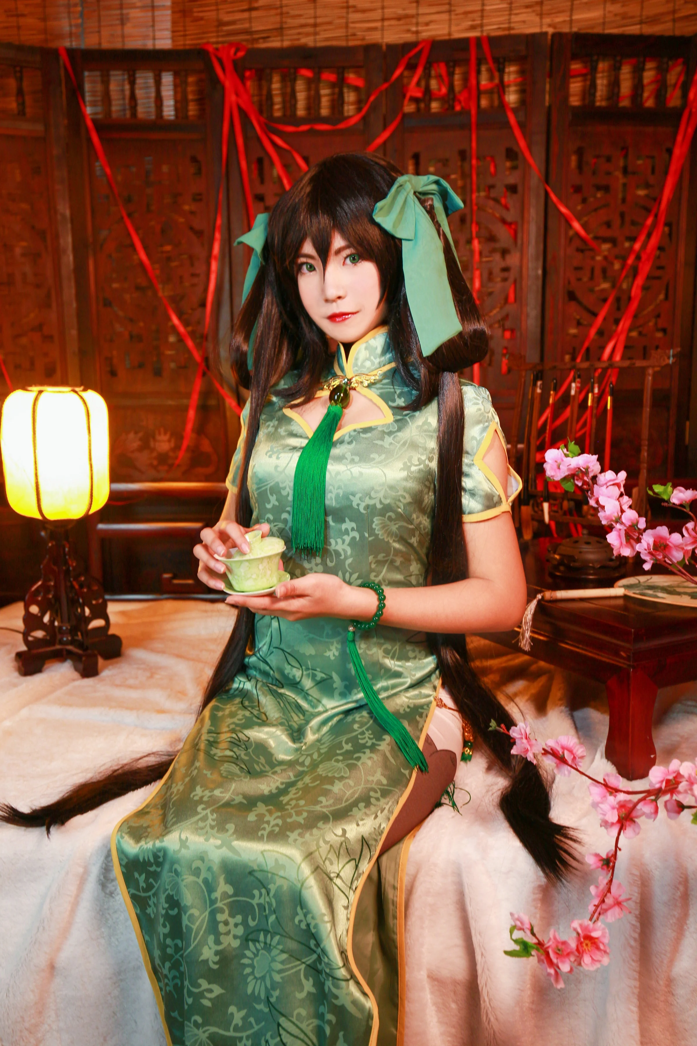 王者荣耀 孙尚香&小乔 同人旗袍COS写真