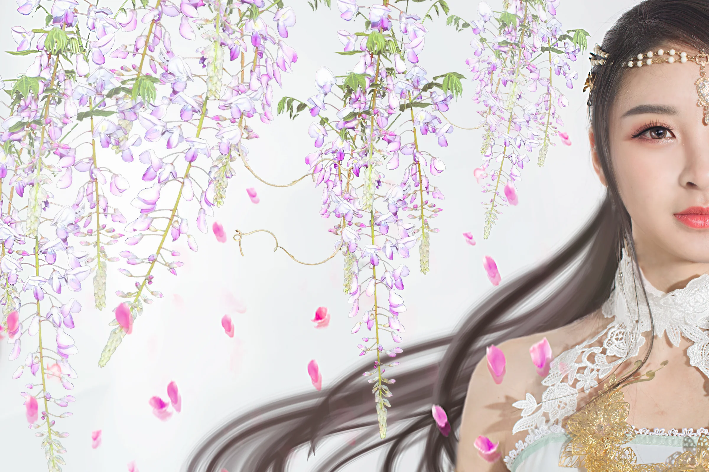 心王·陌上花COS写真陌上人如玉，花开世无双