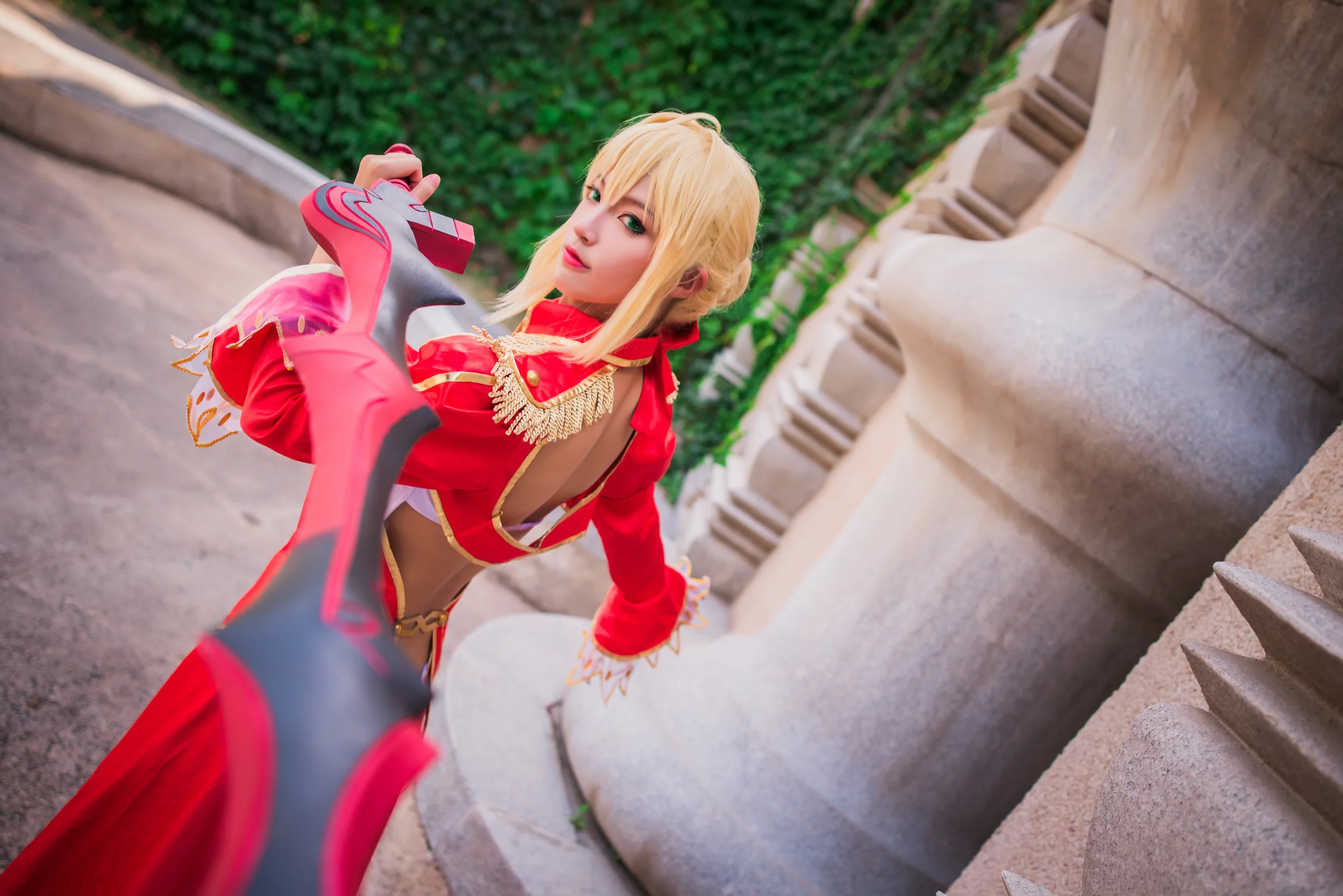 FGO 尼禄红战COS写真