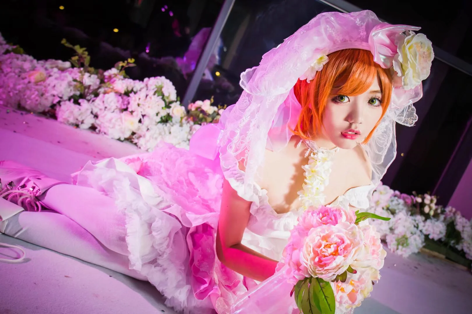 love live！星空凛lwb婚纱COS写真