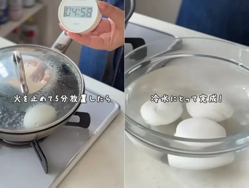 日本農林水產省推廣的《水煮蛋》料理方法，訣竅就是水加一公分然後加熱四分鐘｜高清图片集