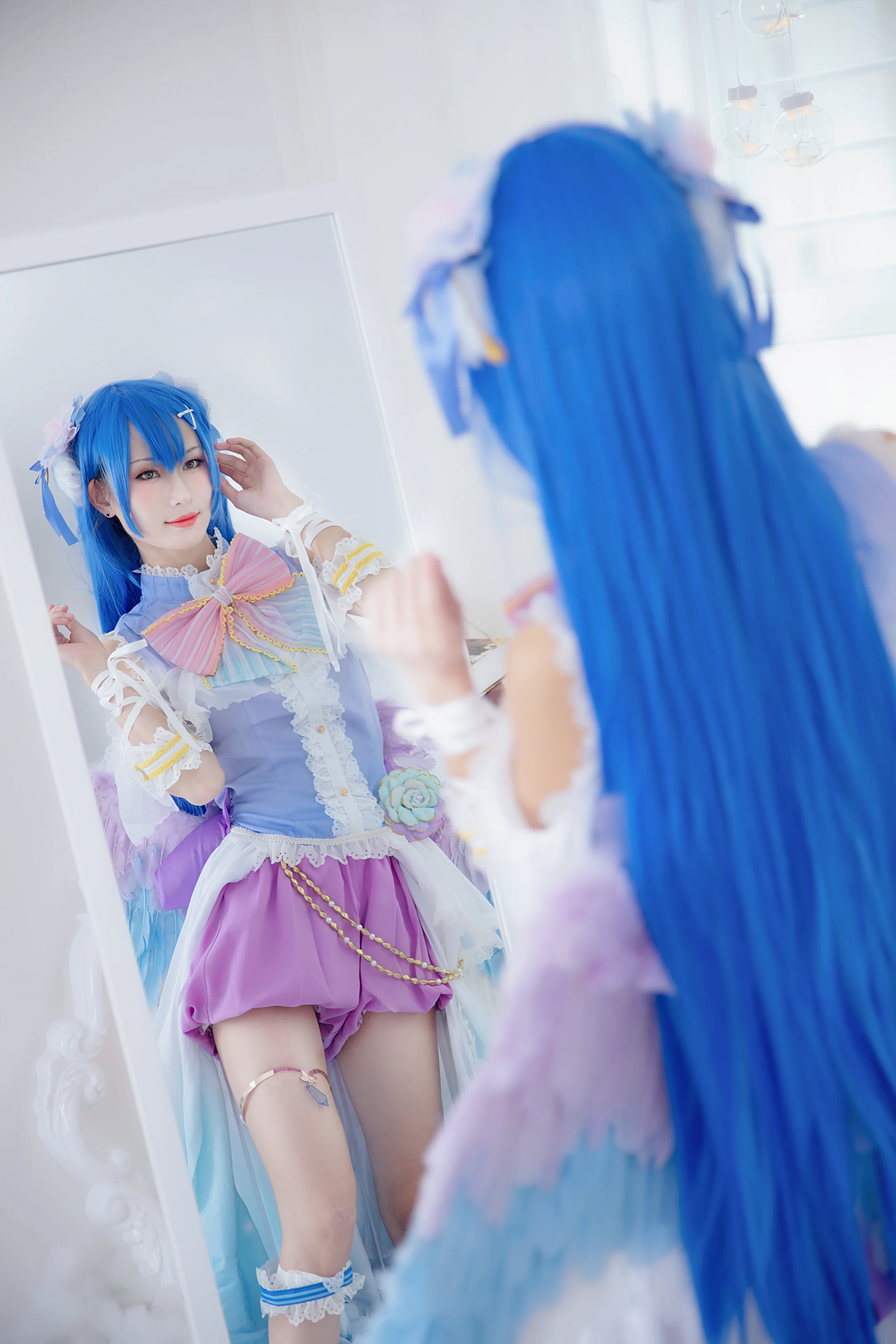 lovelive 田园海未COS写真 白色情人节