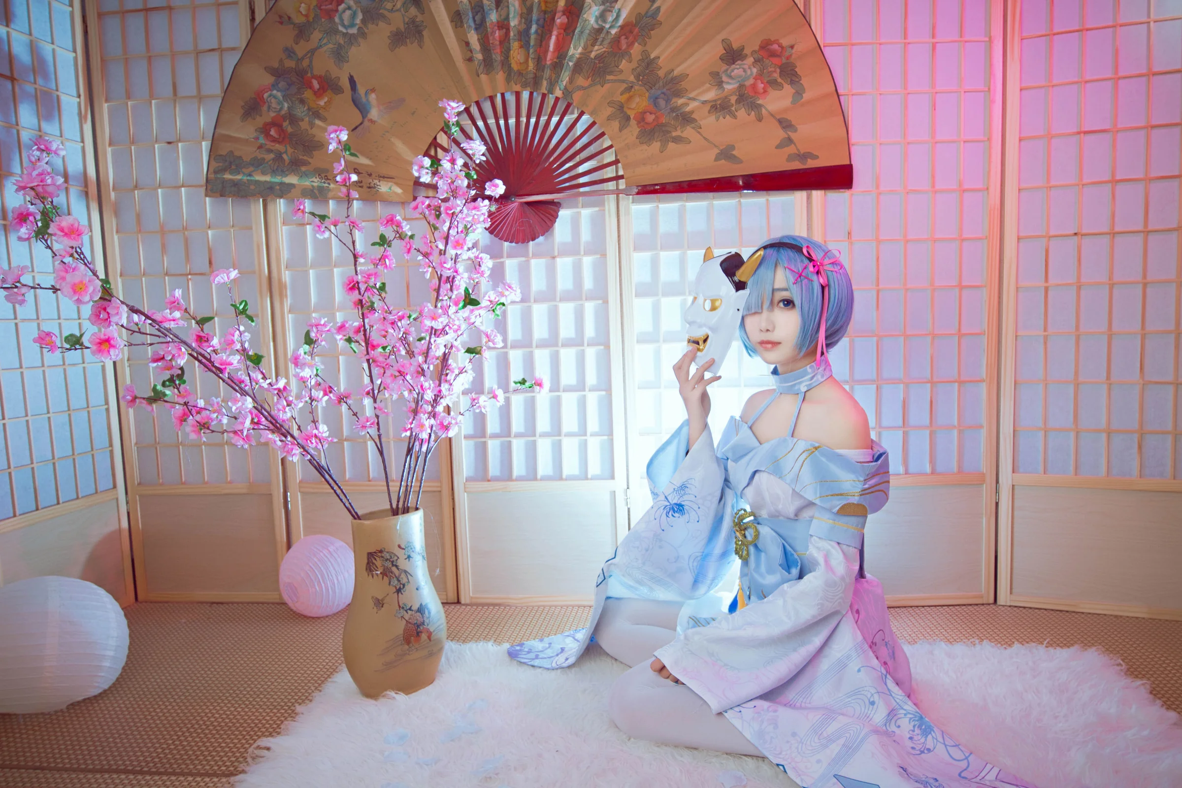 从零开始的异世界生活 蕾姆祭典和服COS写真