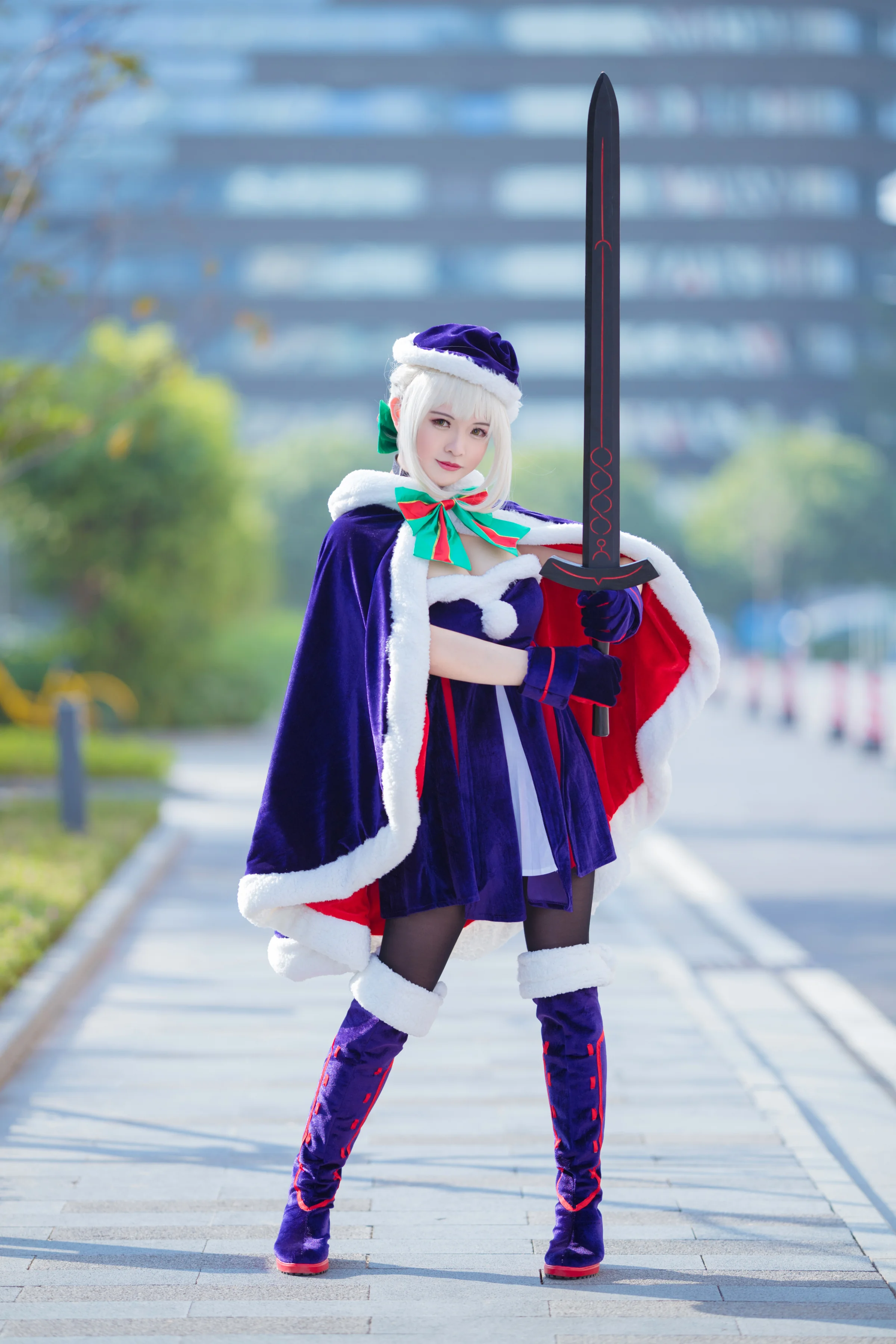 FGO 圣诞阿尔托利亚alter COS写真