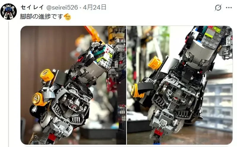 用樂高做出來的《惡魔鋼彈》整體沒有用上一塊鋼彈零件而全用積木組裝而成｜高清图片集
