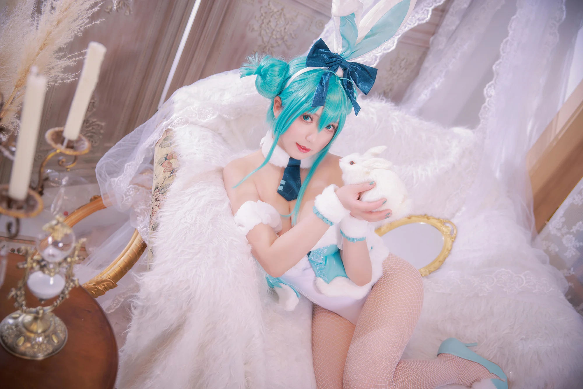 初音未来 白兔女郎 COS写真