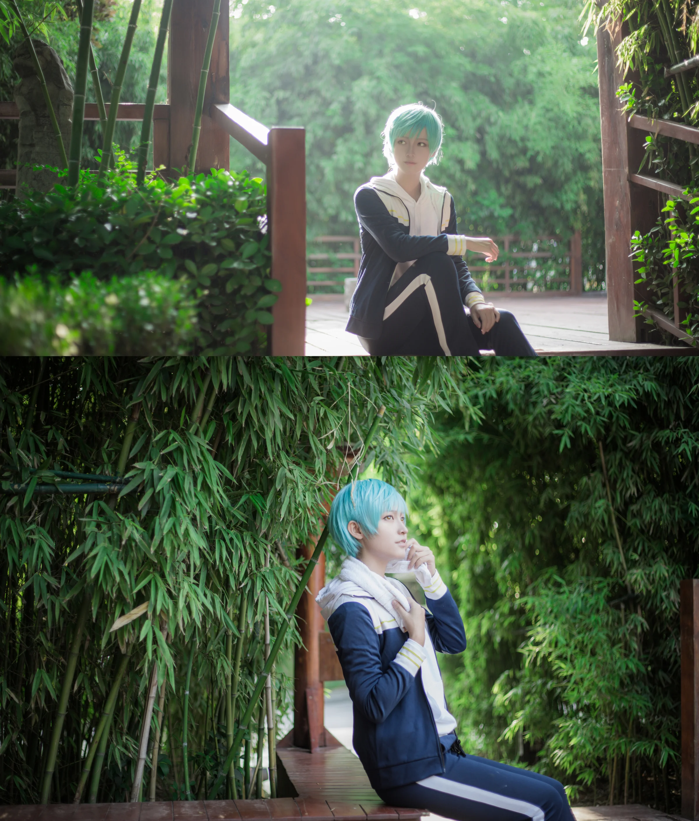 刀剑乱舞 一期一振x药研藤四郎內番COS写真
