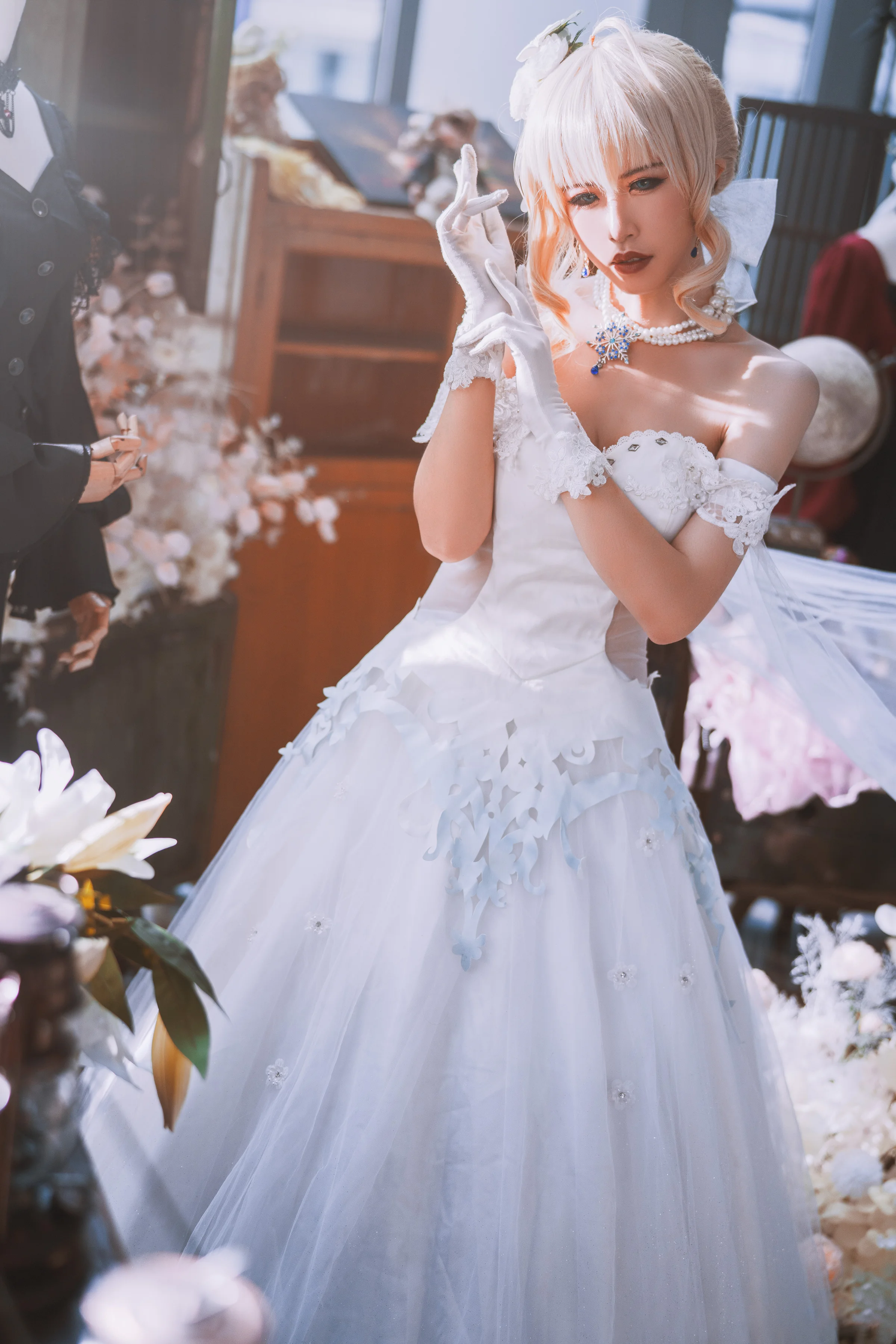 《fate》saber阿瓦隆COS写真