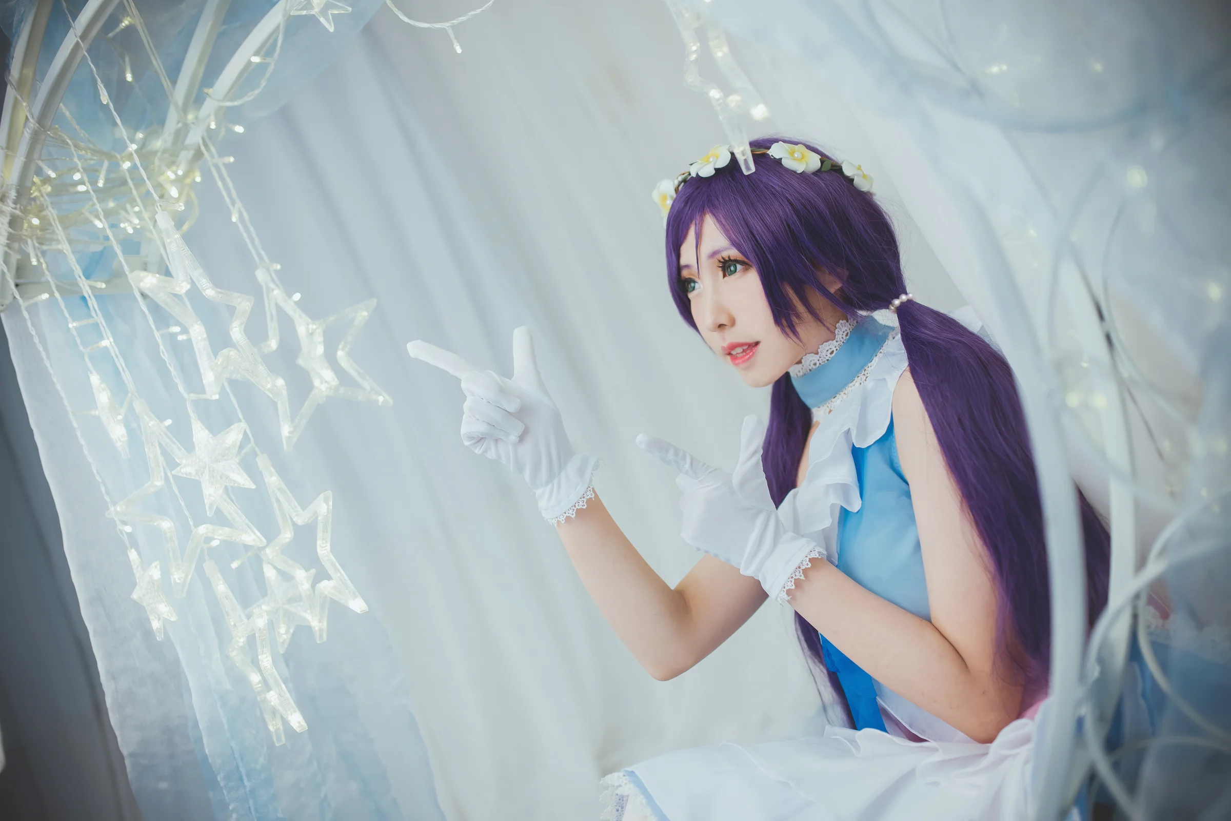 TYA事务所 lovelive 蓝纱打歌服东条希 COS写真