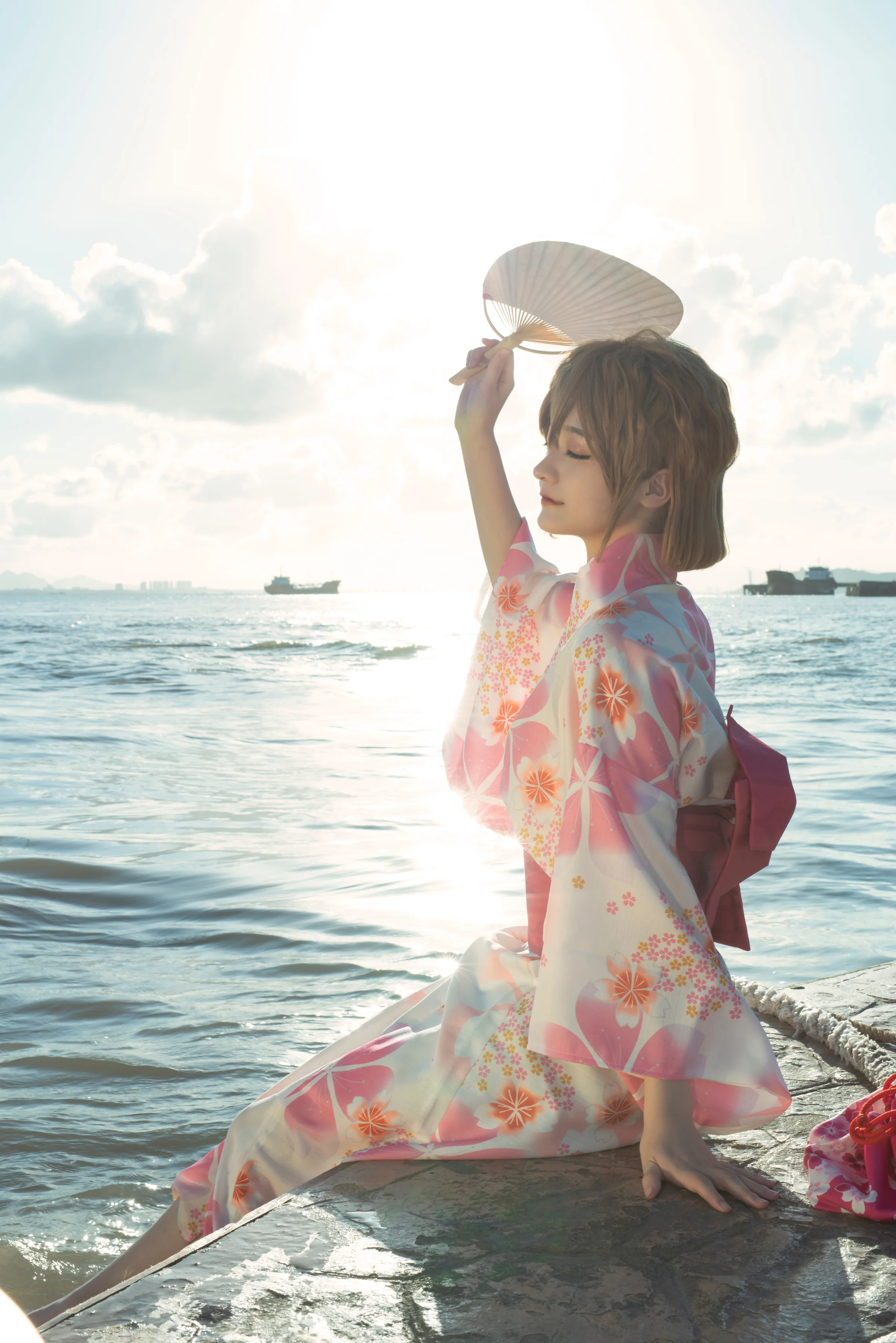 【名侦探柯南】灰原哀和服COS写真