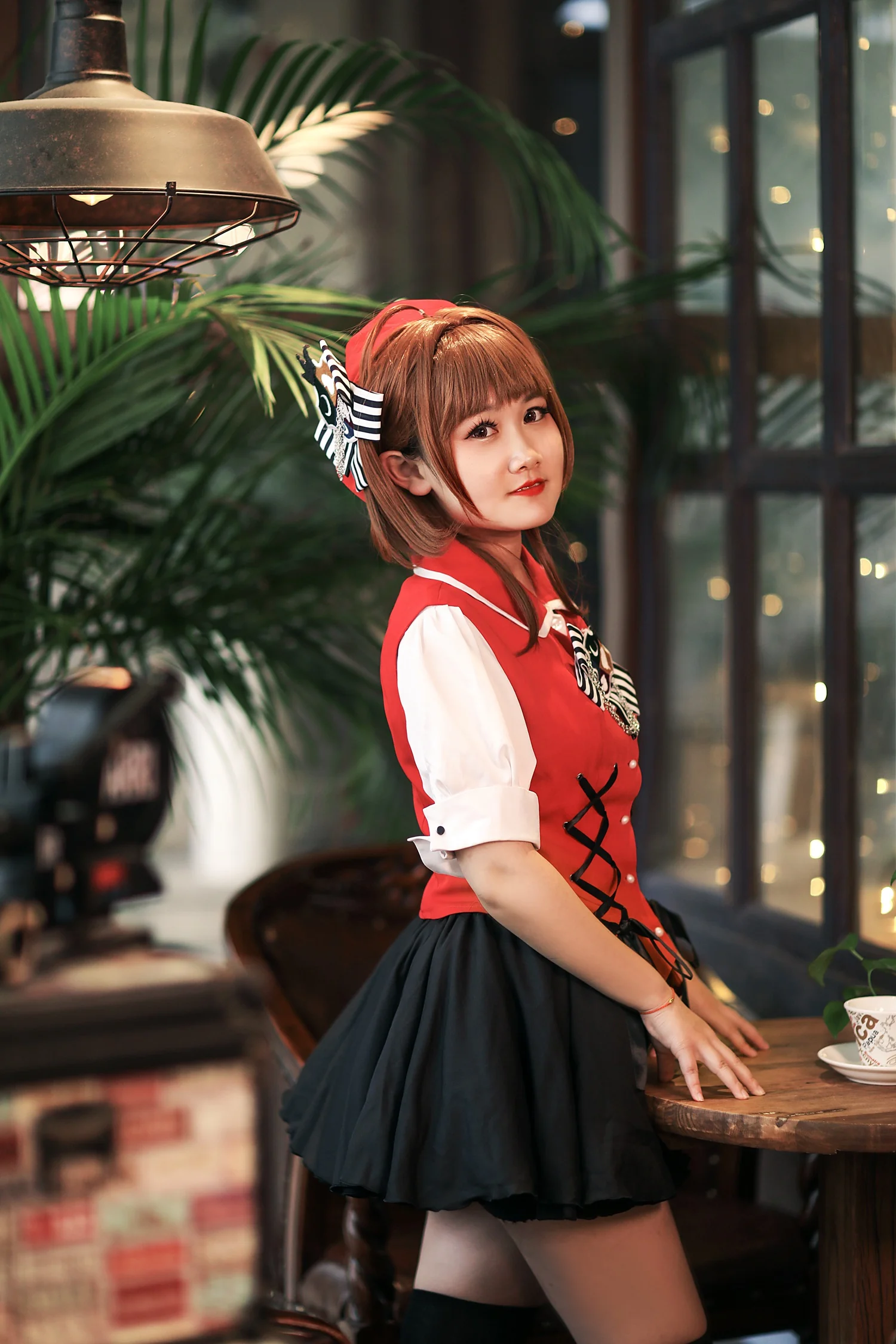 魔卡少女樱 红黑clamp插画樱COS写真