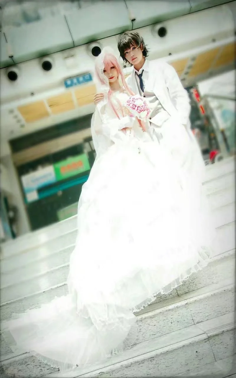 未来日记 我妻由乃天野雪辉花嫁COS写真