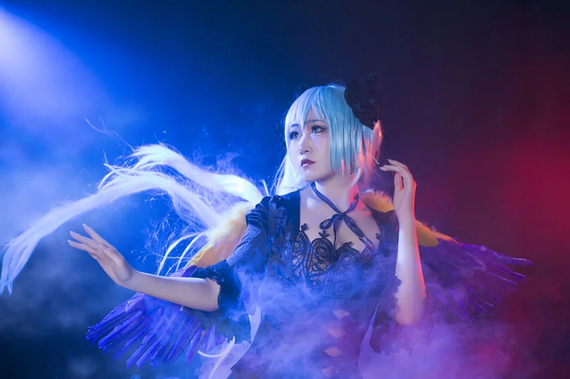 miku哥特装初音 COS写真
