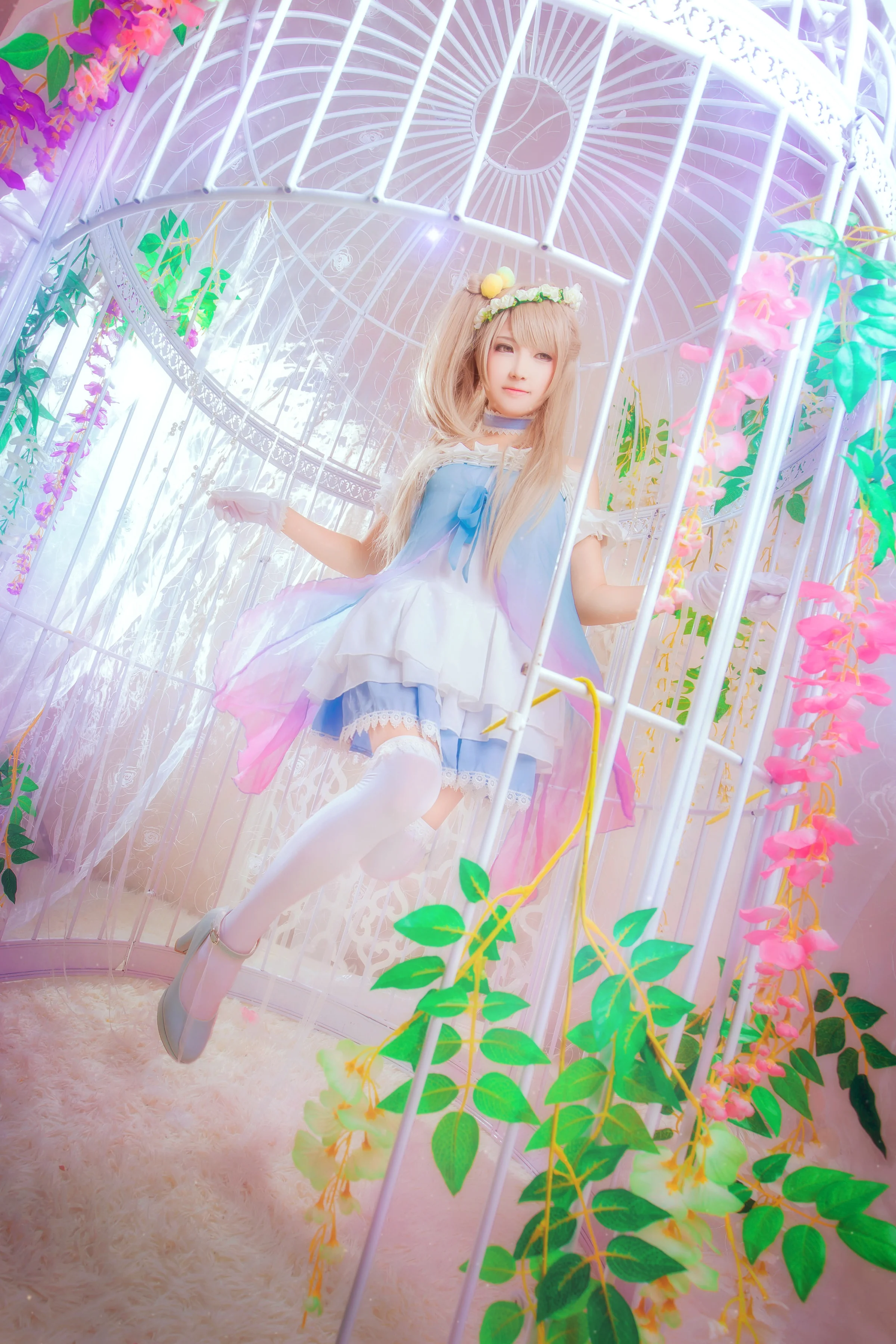 LoveLive！南小鸟蓝纱打歌服 COS写真