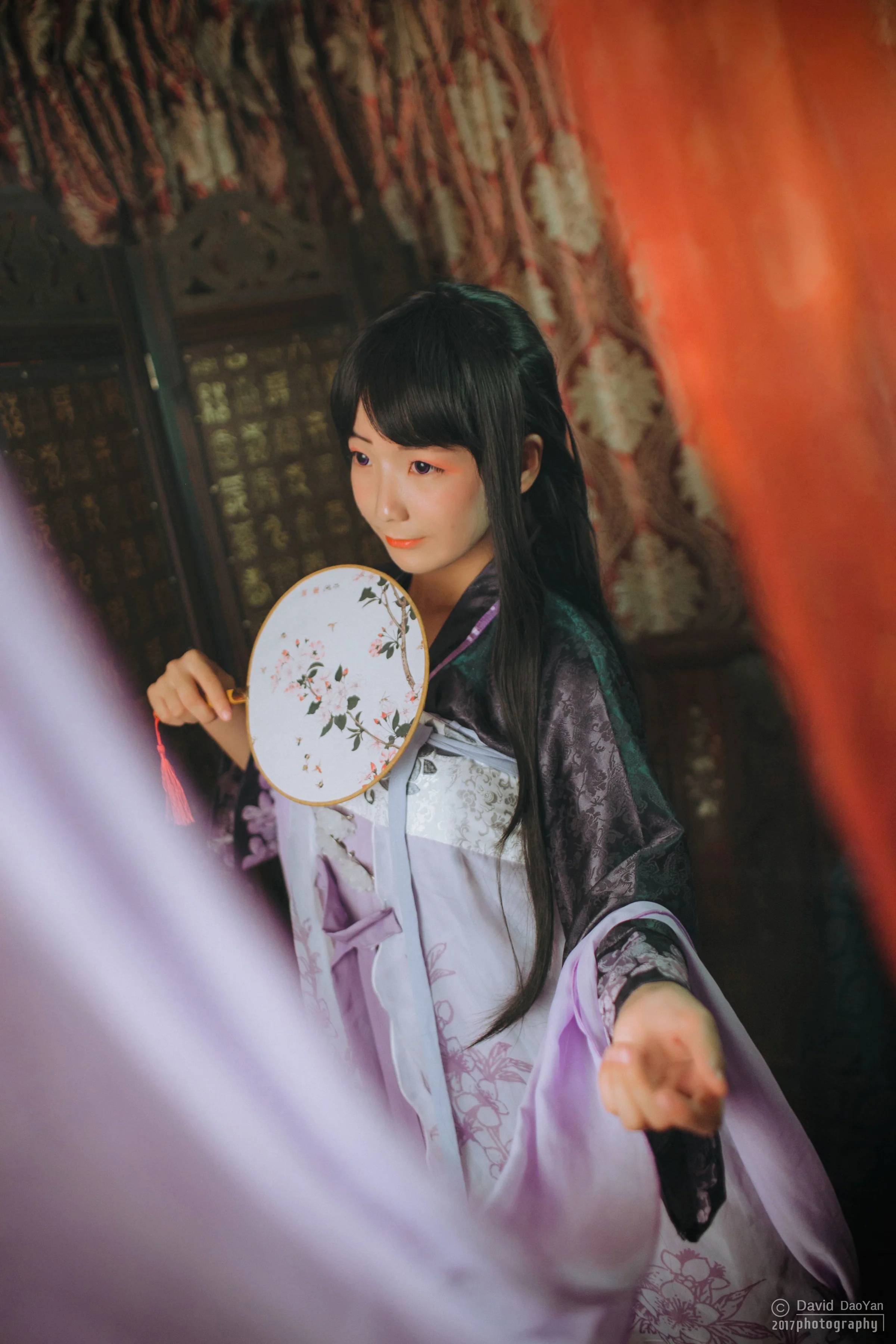 剑网三万花同人汉服襦裙COS写真