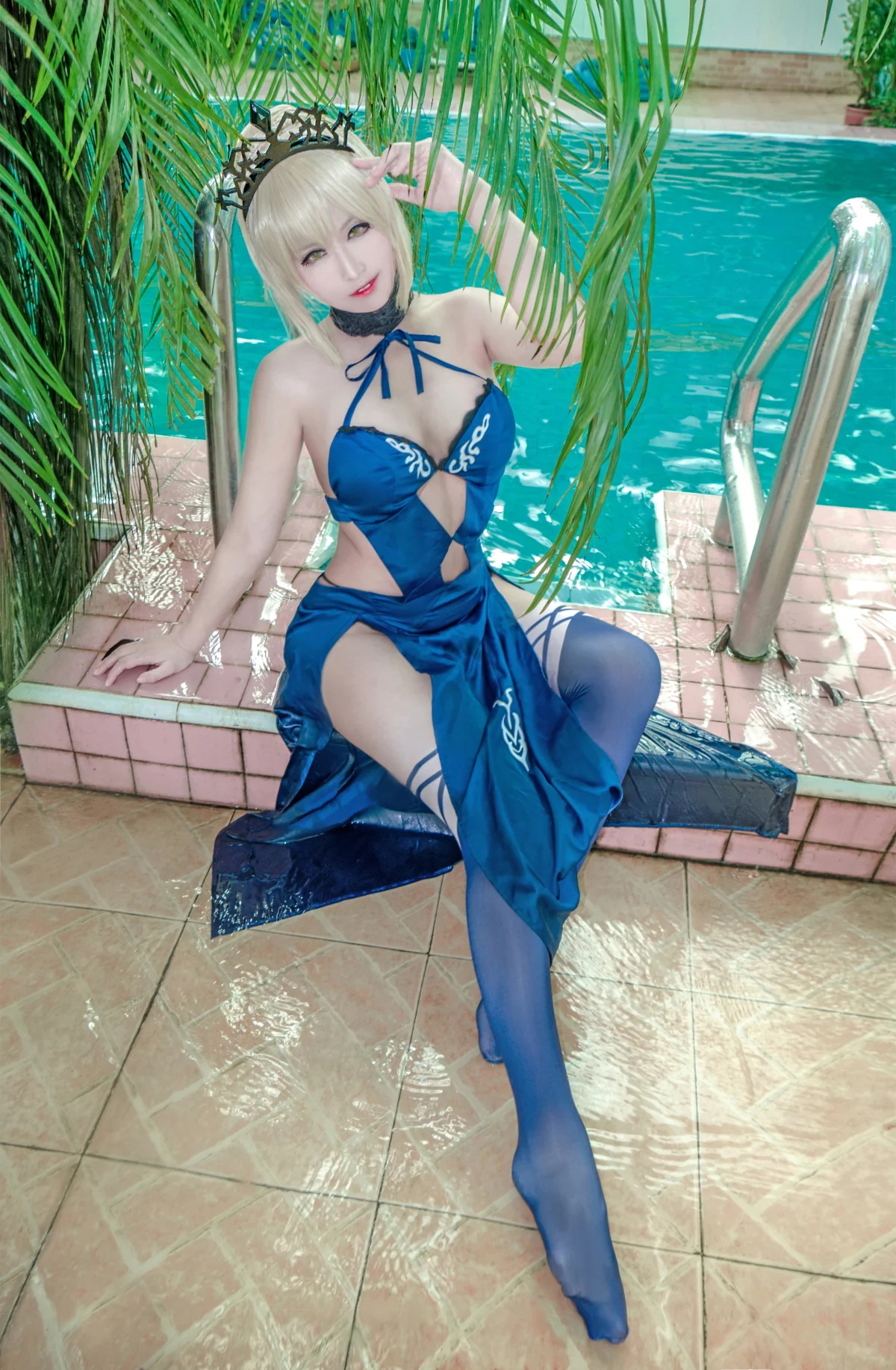Fate/GrandOrder 黑saber COS写真