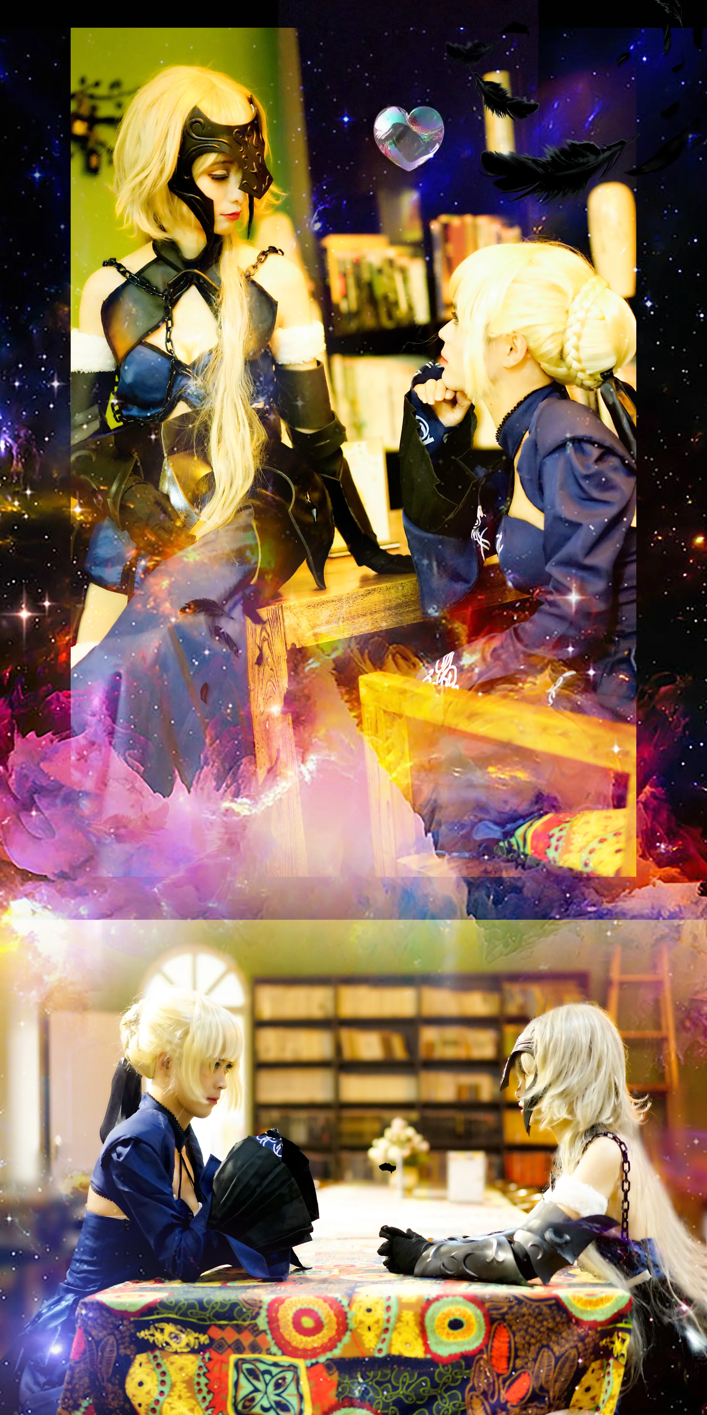 Fate/Grand Order黑贞德满破黑Saber三破COS写真