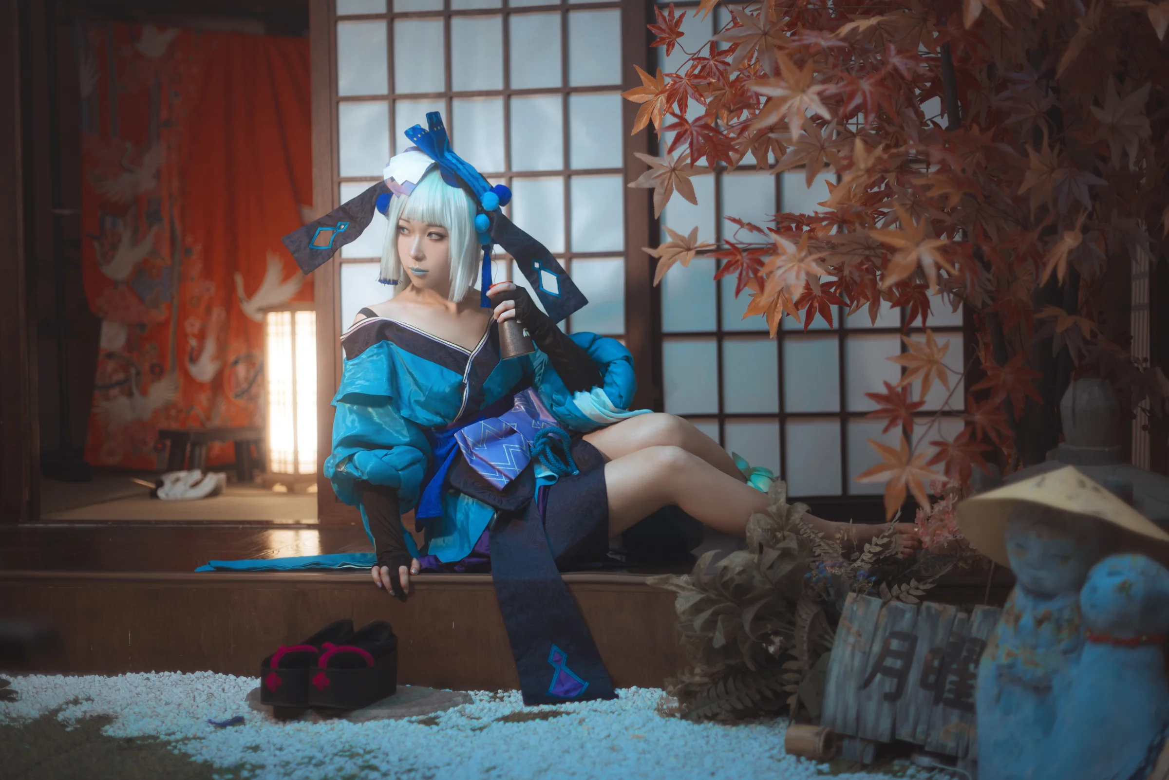 《阴阳师》青行灯COS写真