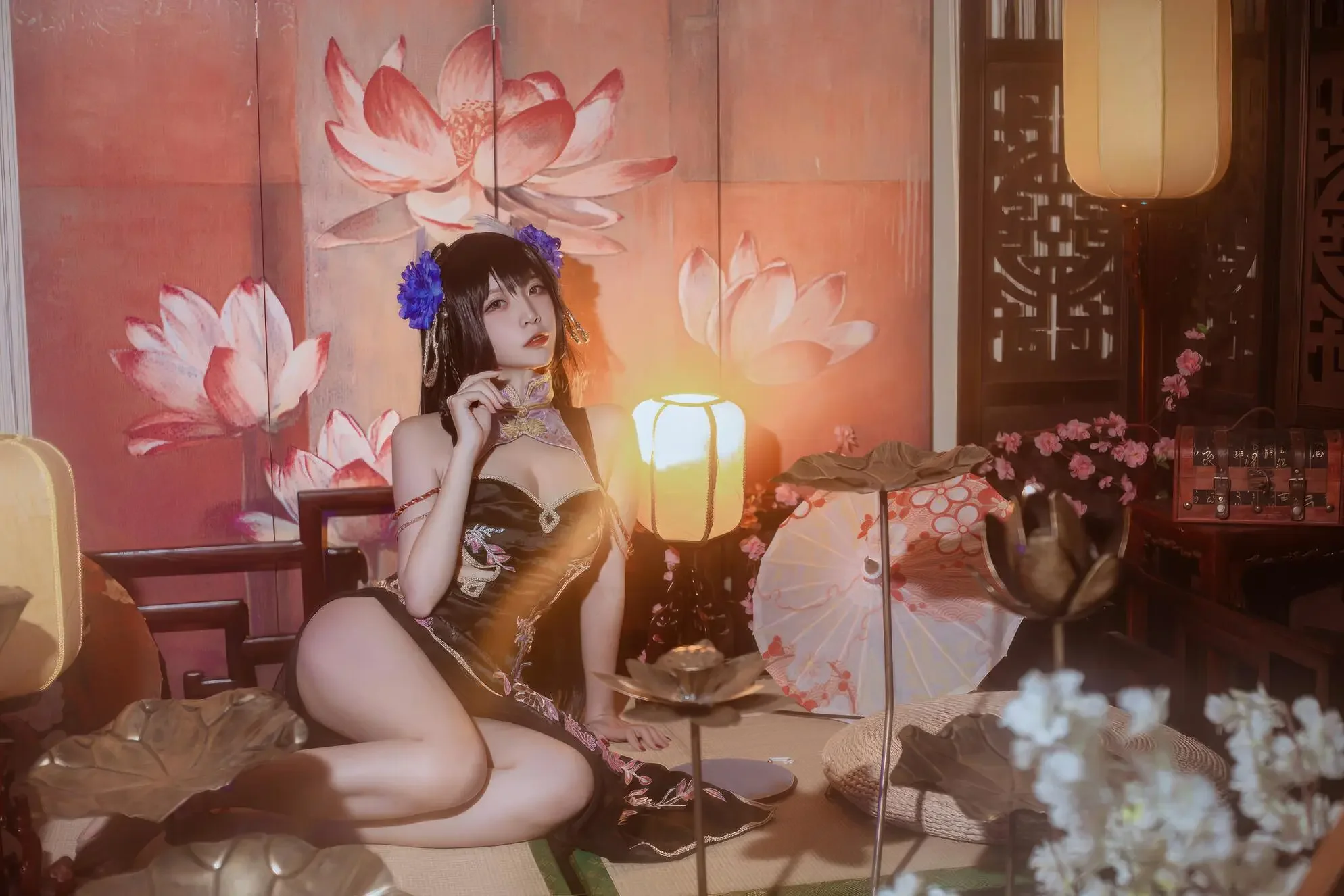 二佐Nisa – 碧蓝航线 比叡鲟旗袍｜高清图片集