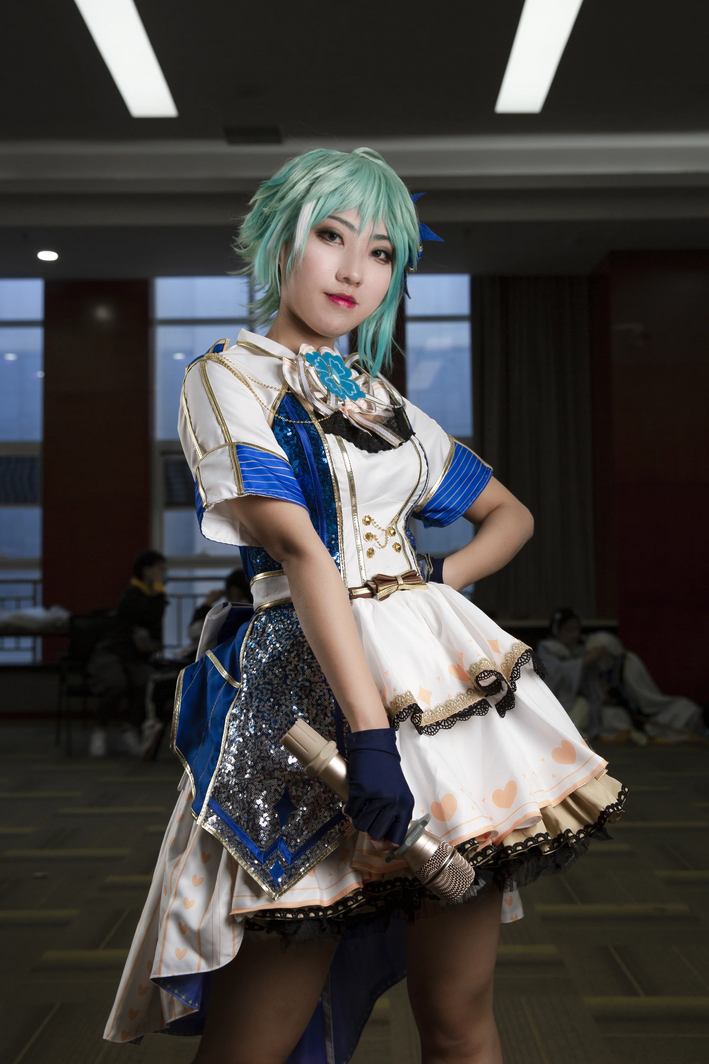 战斗吧歌姬！墨汐pre-star打歌服COS写真