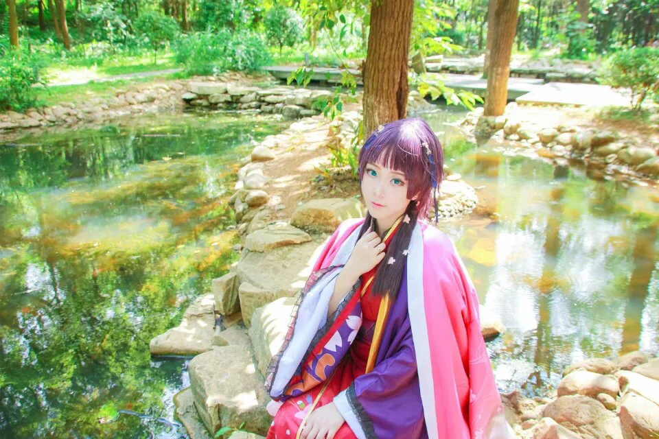 梦100 樱花COS写真
