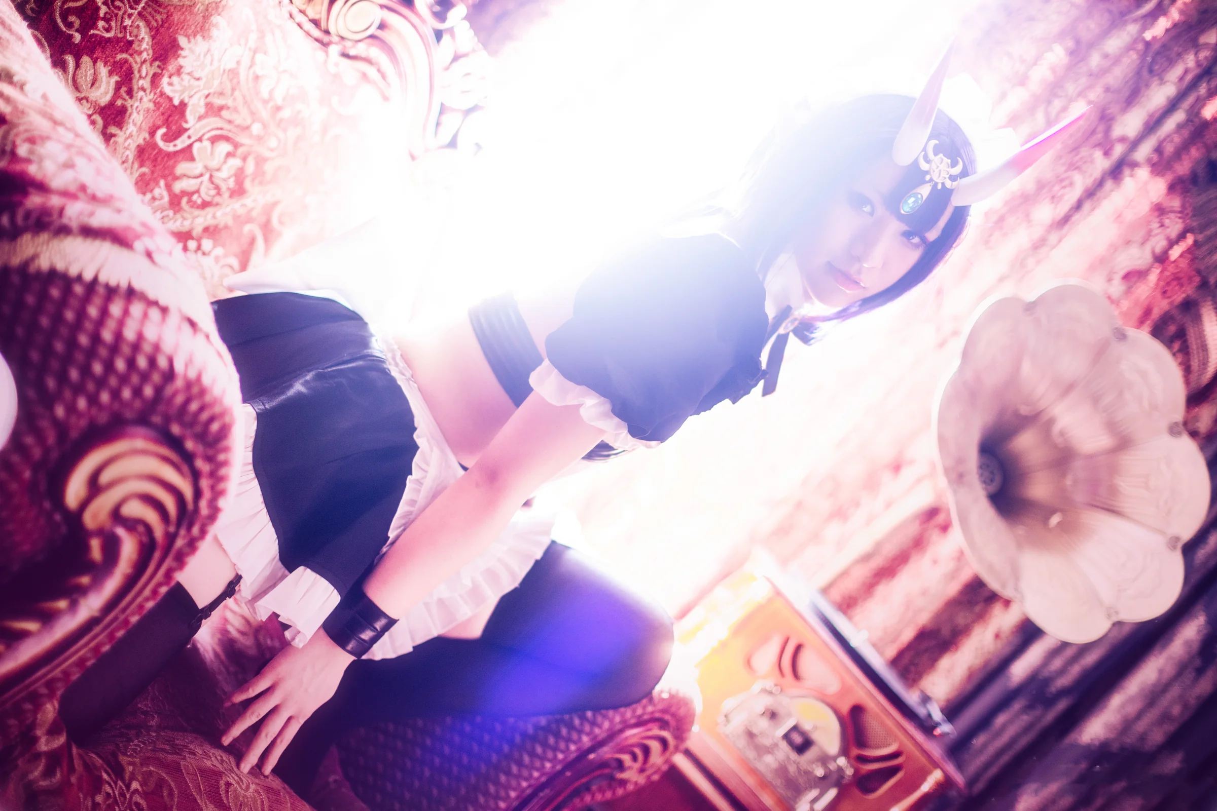 fate/grand order 酒吞童子女仆COS写真