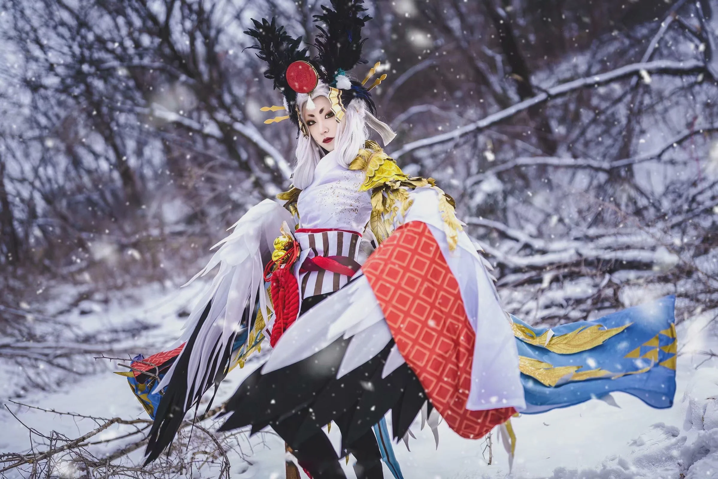 《阴阳师》姑获鸟COS写真