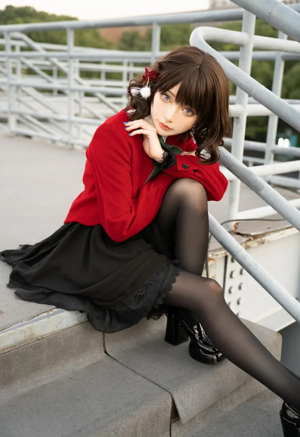 炭烤莉莉黑 – 桌面少女 冬·林檎｜高清图片集