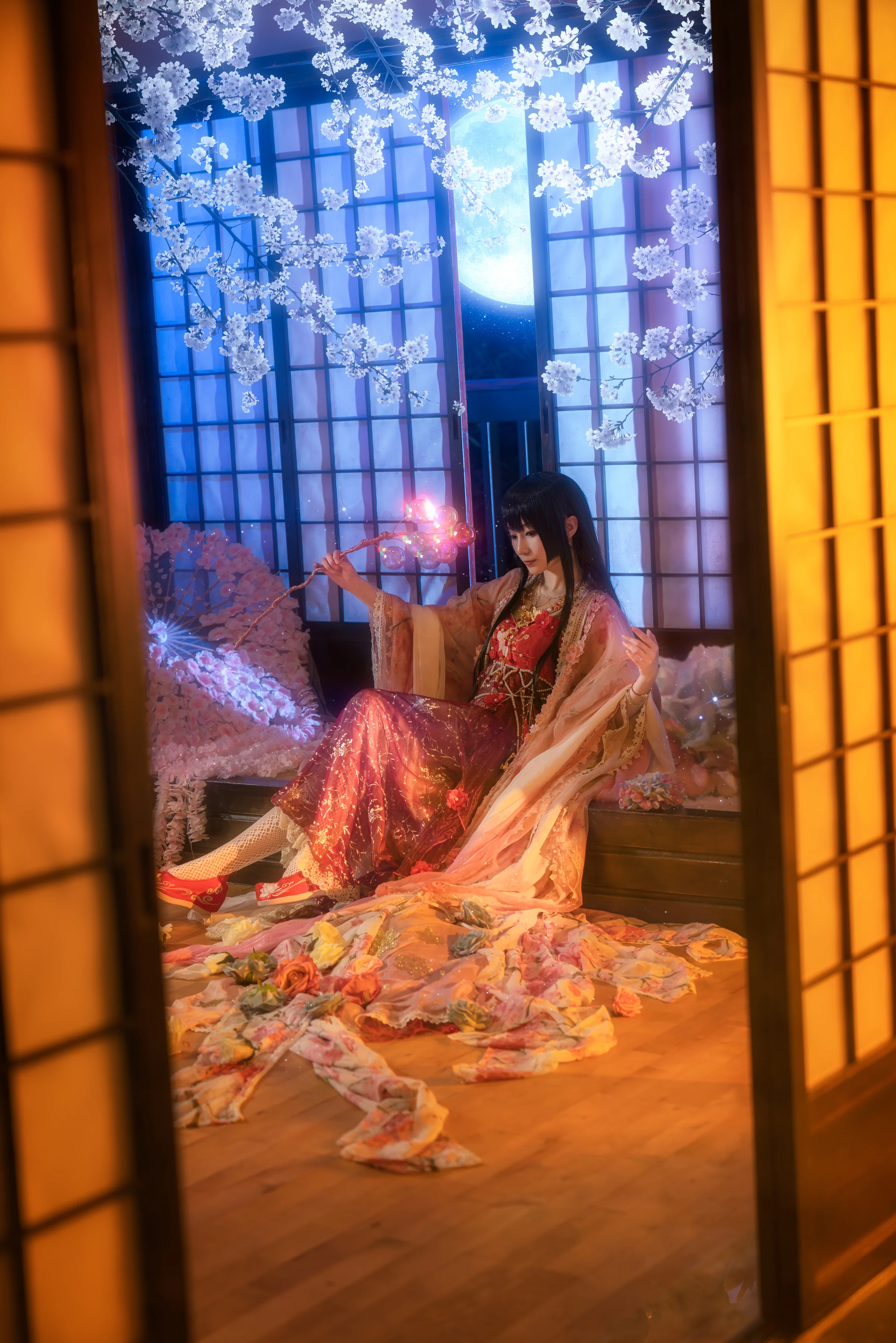 东方project蓬莱山辉夜COS写真
