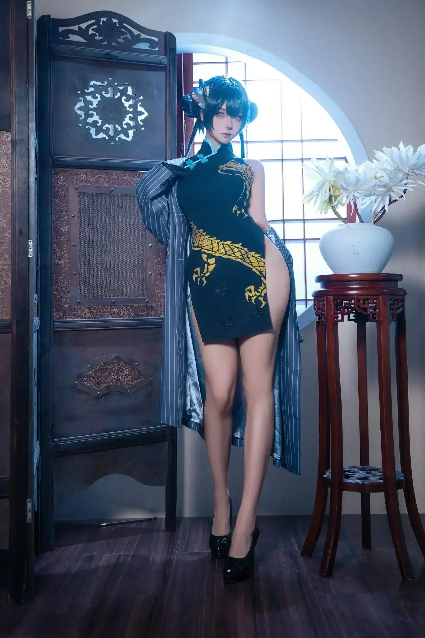 Seya-狮砸 – 蔚蓝档案 妃咲旗袍｜高清图片集