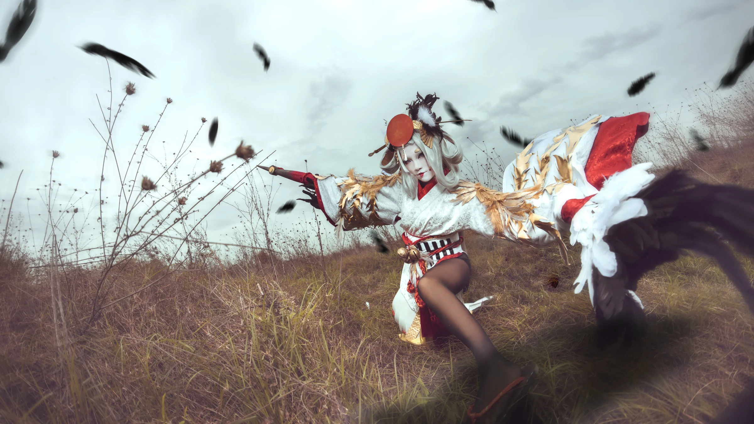 阴阳师手游——姑获鸟·金鸾鹤羽COS写真