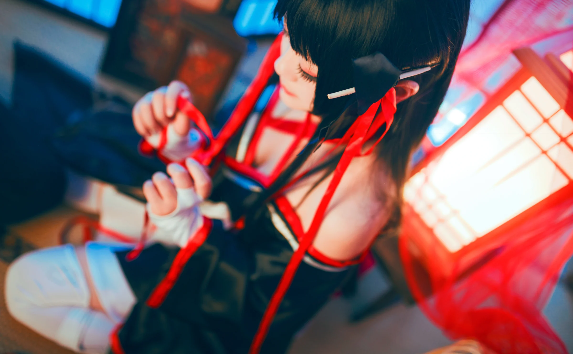 技巧少女不会受伤 夜夜COS写真，我会一直陪你，直到世界尽头