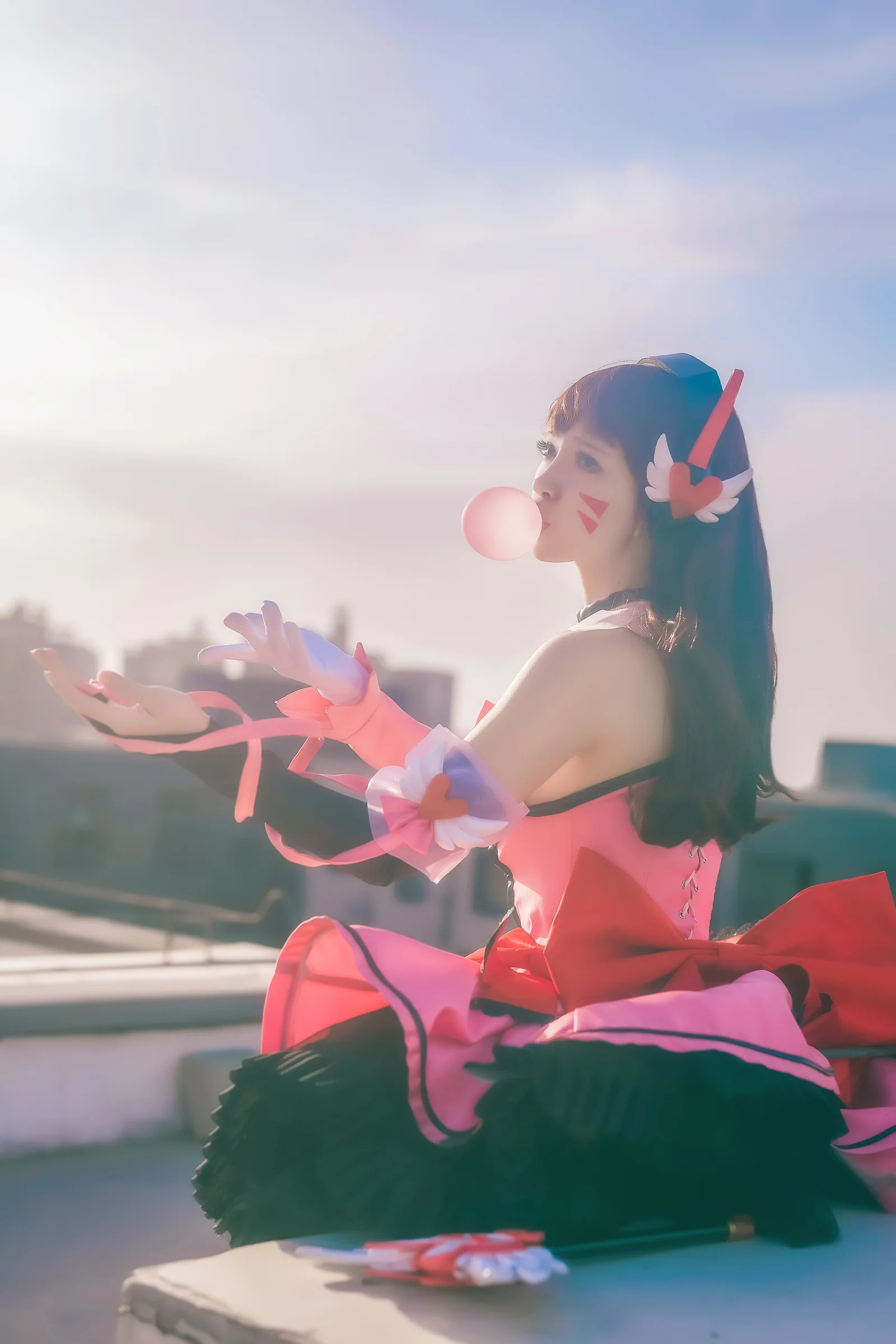守望先锋 d.va 魔法少女COS写真