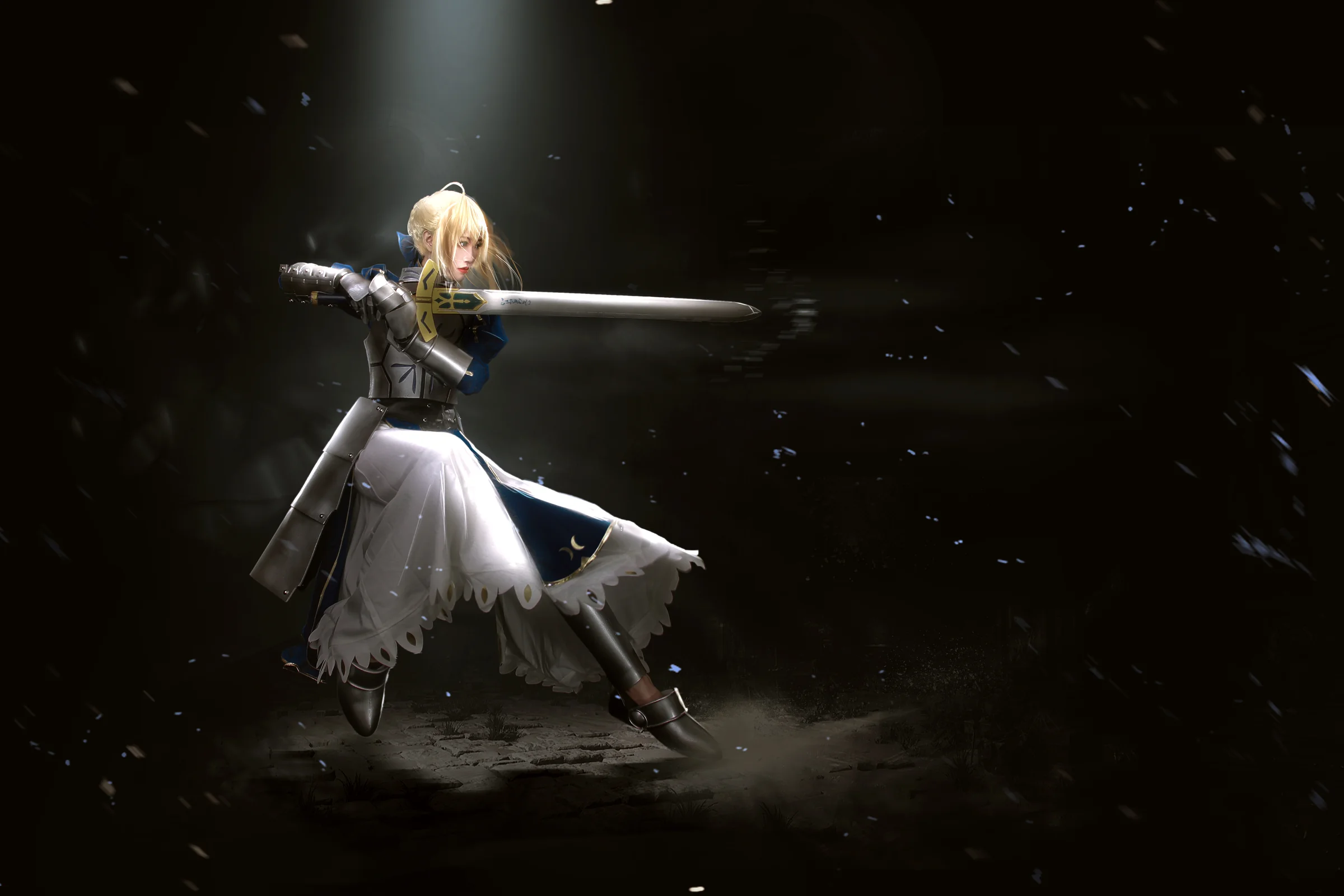fate 吾王 saber COS写真